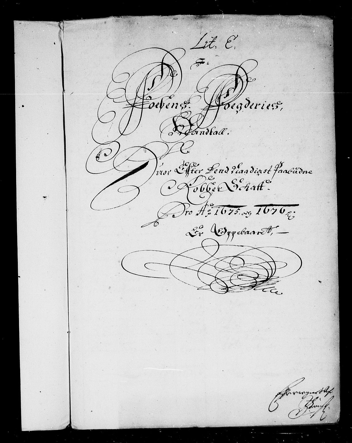 Rentekammeret inntil 1814, Reviderte regnskaper, Stiftamtstueregnskaper, Trondheim stiftamt og Nordland amt, AV/RA-EA-6044/R/Rd/L0045: Trondheim stiftamt, 1674-1676