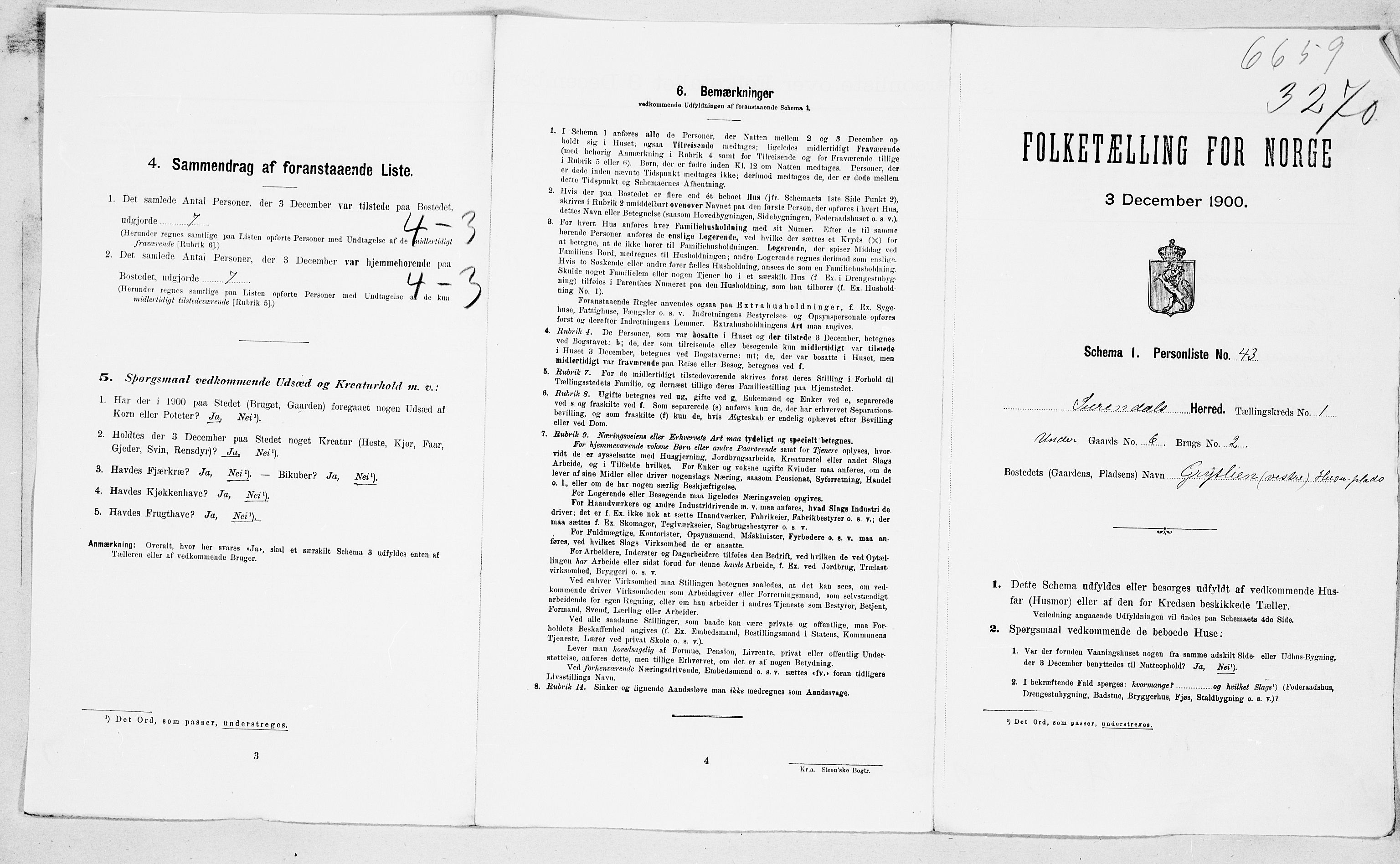 SAT, 1900 census for Surnadal, 1900, p. 32