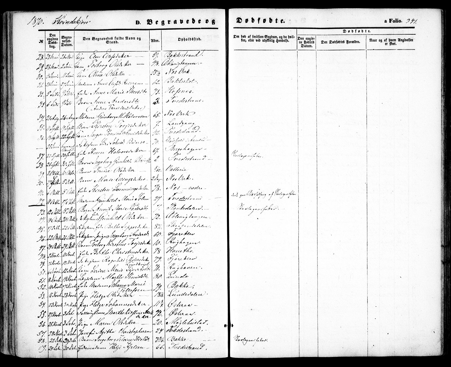 Holt sokneprestkontor, AV/SAK-1111-0021/F/Fa/L0009: Parish register (official) no. A 9, 1861-1871, p. 341