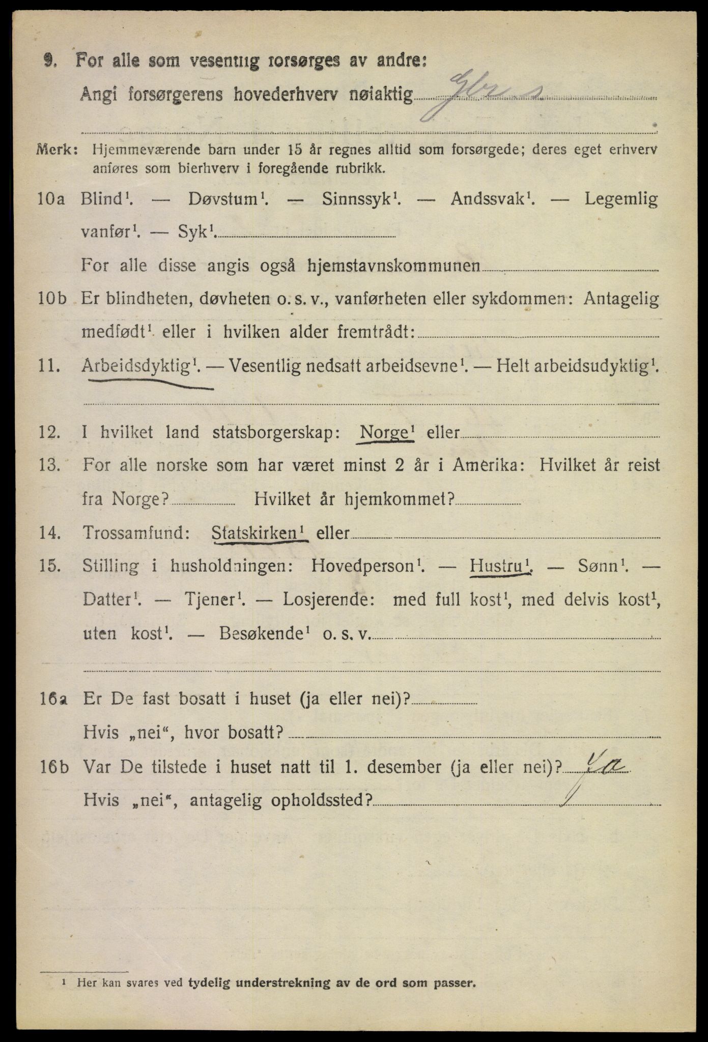 SAKO, 1920 census for Rauland, 1920, p. 709