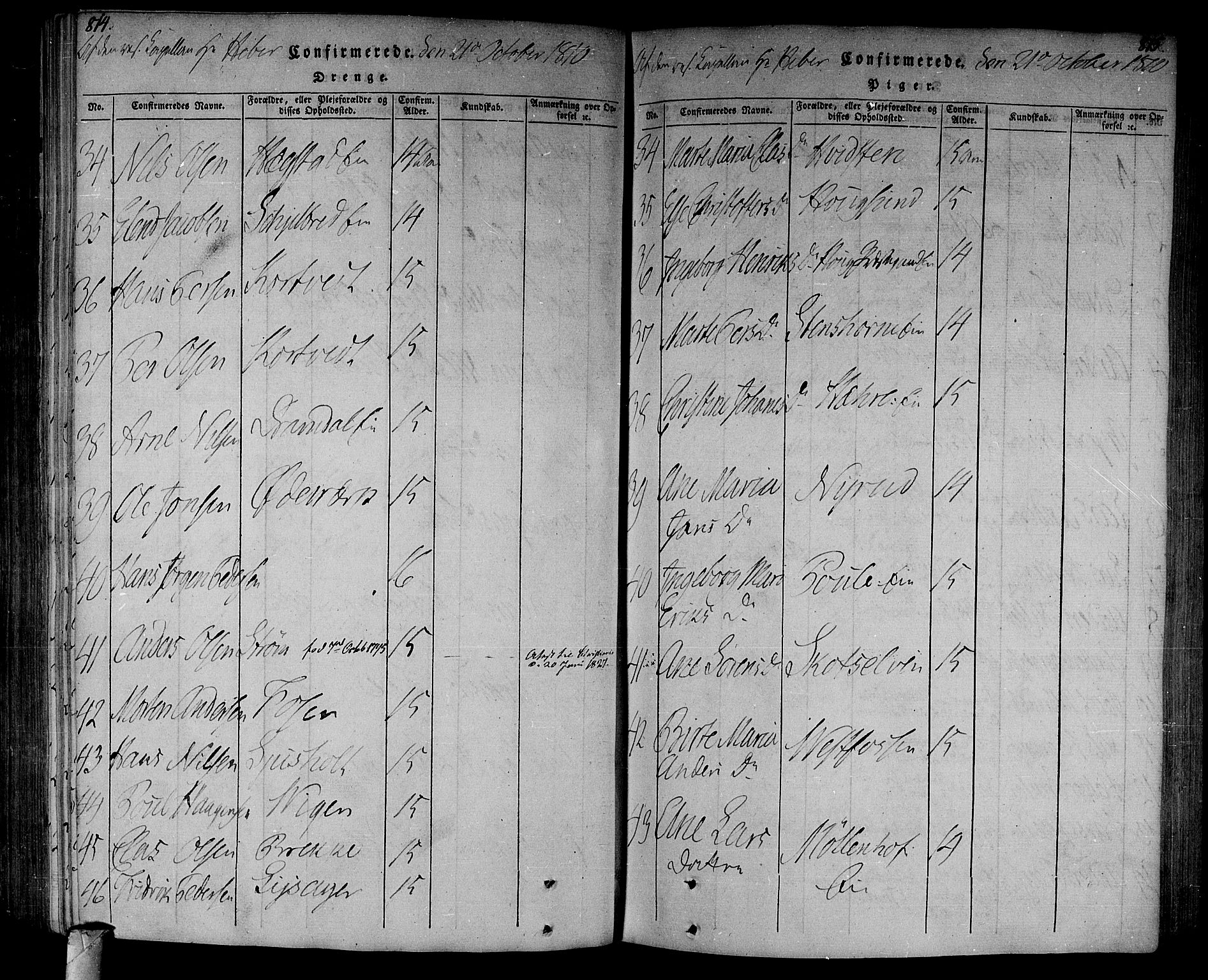 Eiker kirkebøker, AV/SAKO-A-4/F/Fa/L0010: Parish register (official) no. I 10, 1806-1815, p. 814-815