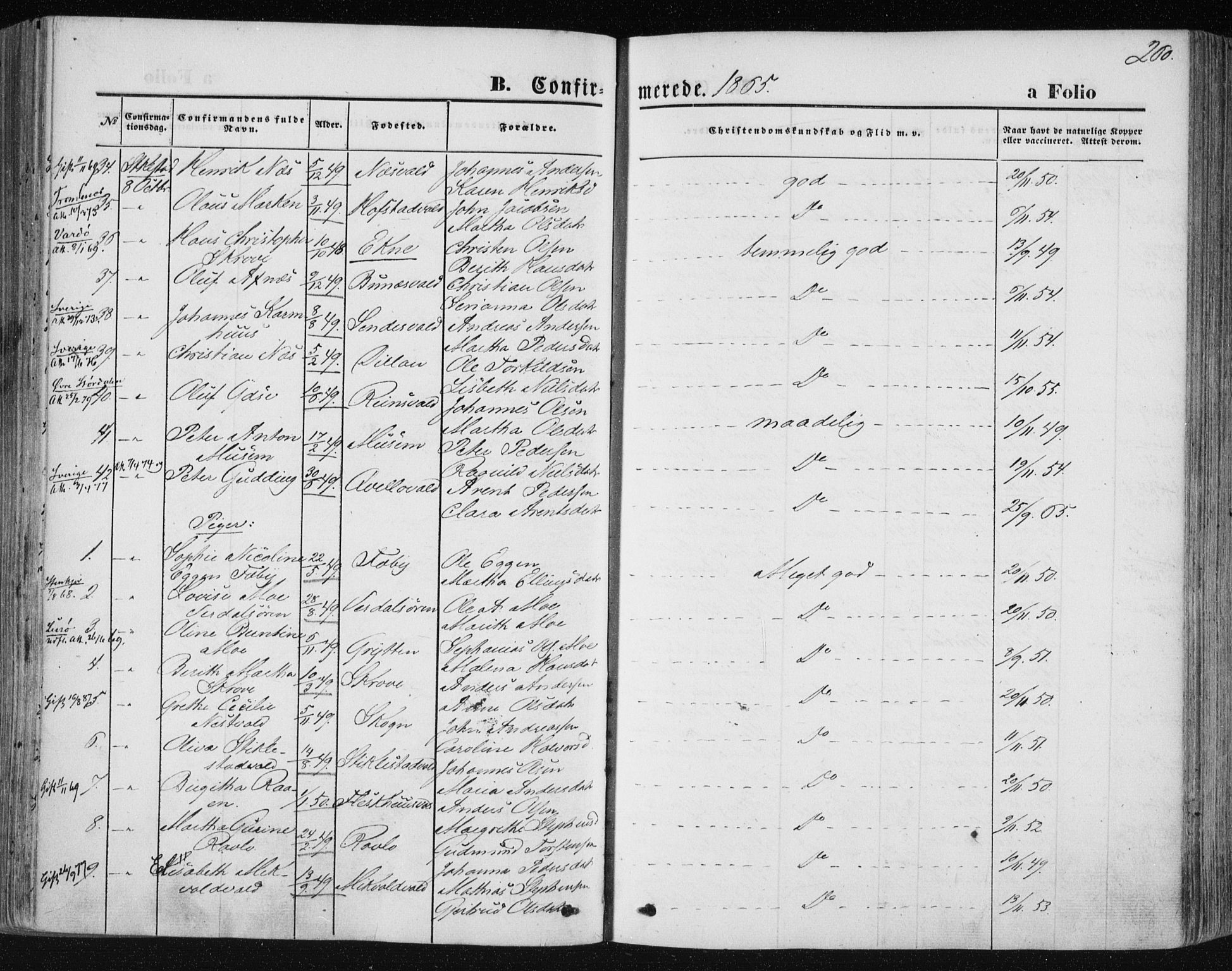 Ministerialprotokoller, klokkerbøker og fødselsregistre - Nord-Trøndelag, AV/SAT-A-1458/723/L0241: Parish register (official) no. 723A10, 1860-1869, p. 260