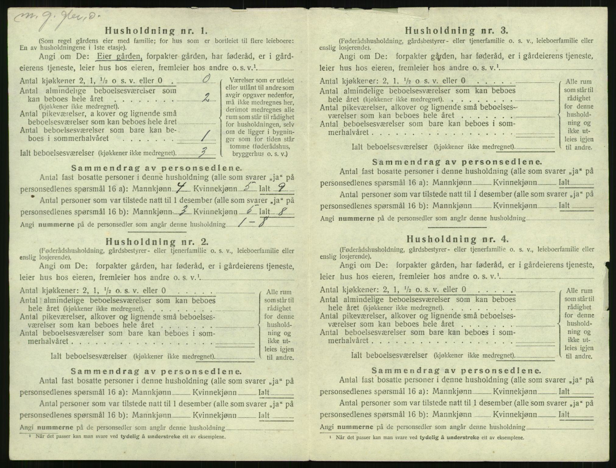 SAT, 1920 census for Eid (MR), 1920, p. 581