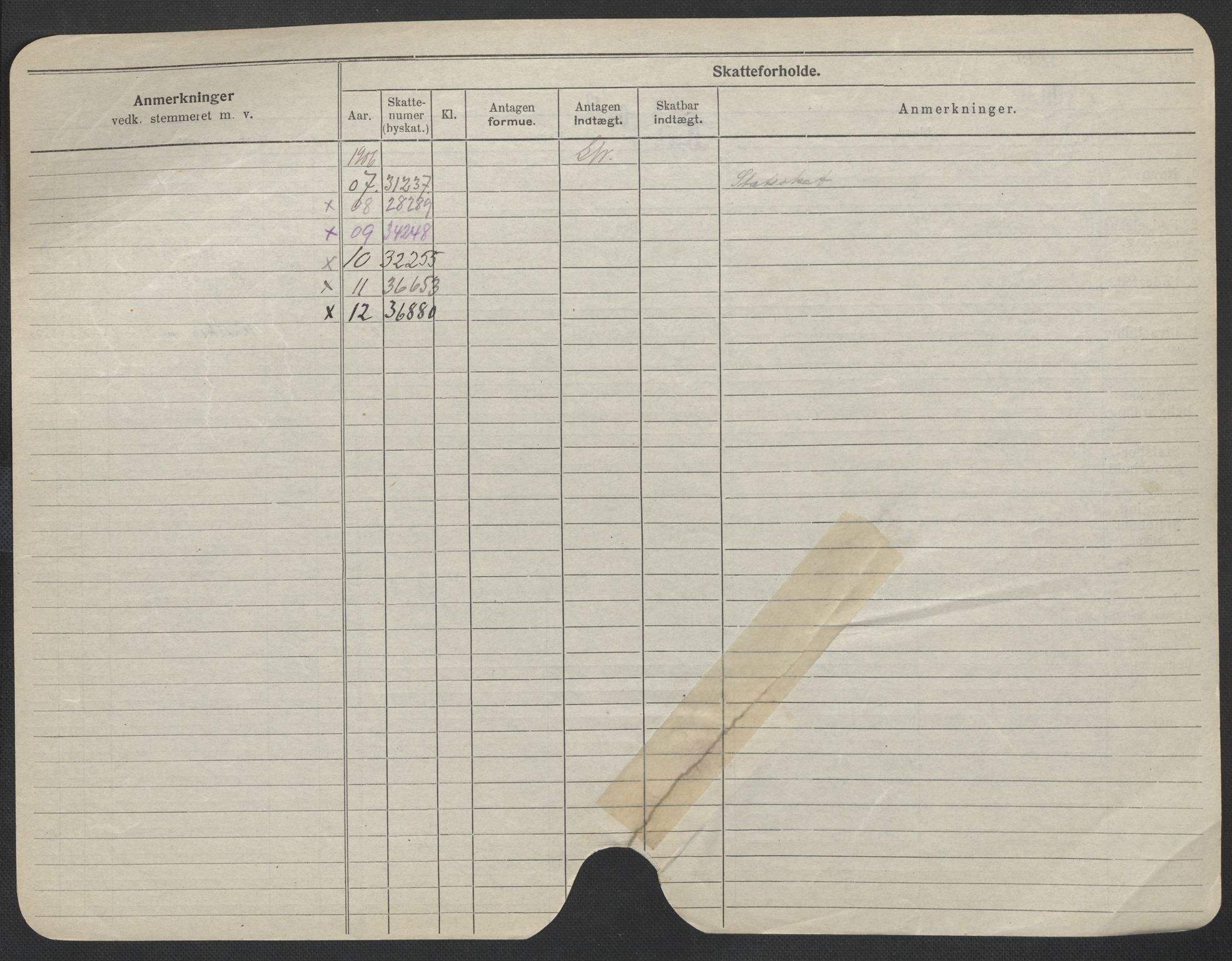 Oslo folkeregister, Registerkort, SAO/A-11715/F/Fa/Fac/L0009: Menn, 1906-1914, p. 725b