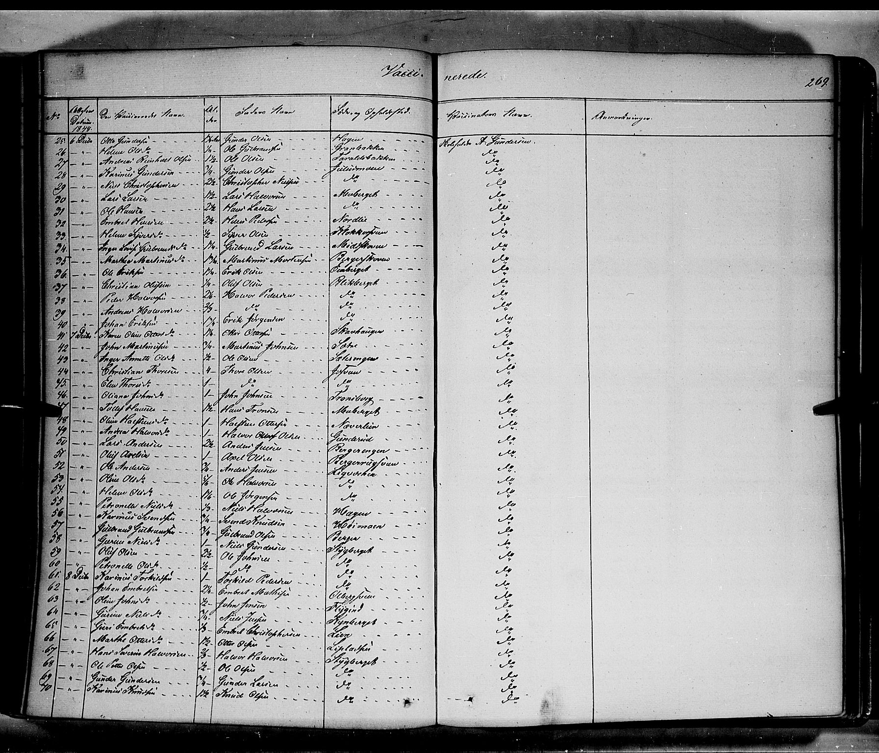 Elverum prestekontor, AV/SAH-PREST-044/H/Ha/Haa/L0009: Parish register (official) no. 9, 1843-1856, p. 269