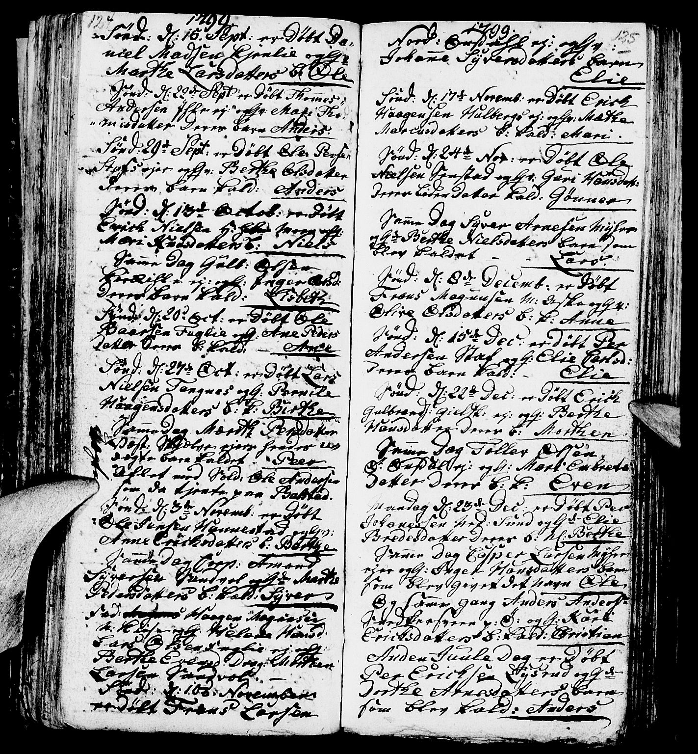 Nes prestekontor, Hedmark, AV/SAH-PREST-020/L/La/L0002: Parish register (copy) no. 2, 1785-1813, p. 124-125