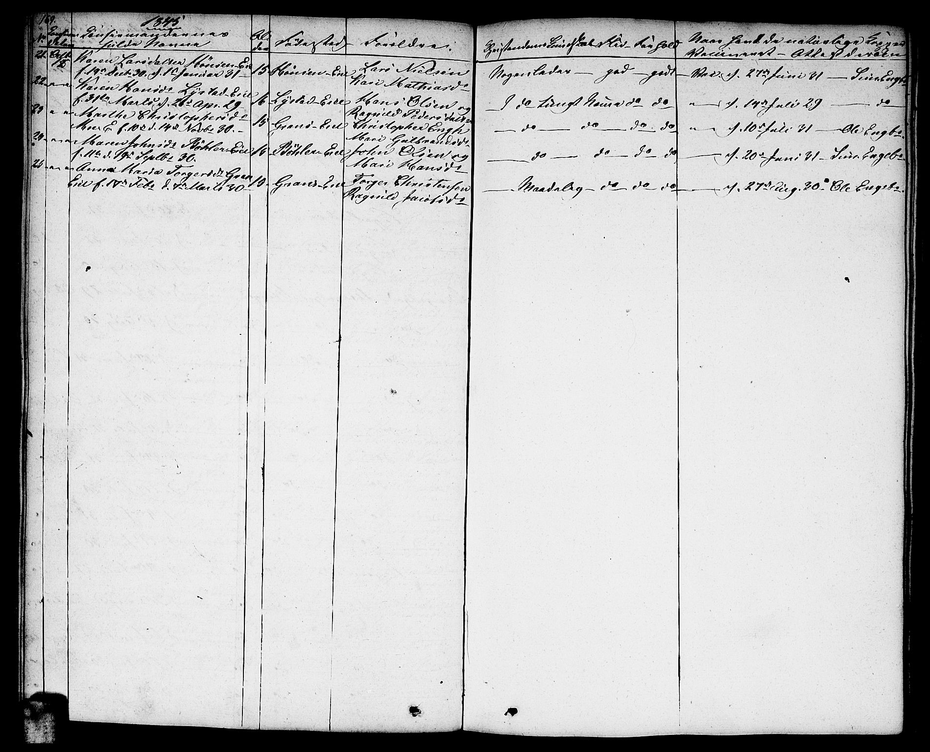 Sørum prestekontor Kirkebøker, AV/SAO-A-10303/F/Fa/L0004: Parish register (official) no. I 4, 1829-1845, p. 169