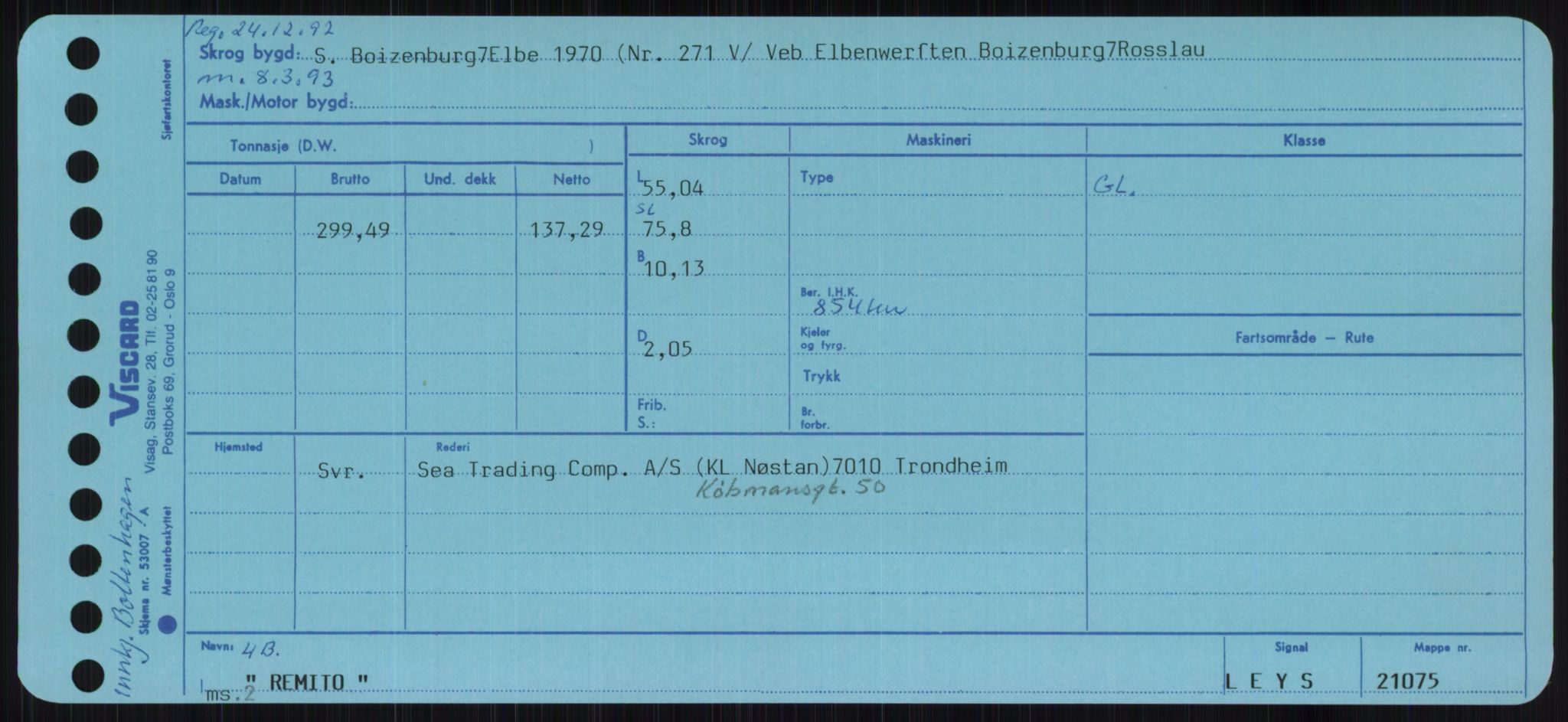 Sjøfartsdirektoratet med forløpere, Skipsmålingen, RA/S-1627/H/Ha/L0004/0002: Fartøy, Mas-R / Fartøy, Odin-R, p. 631