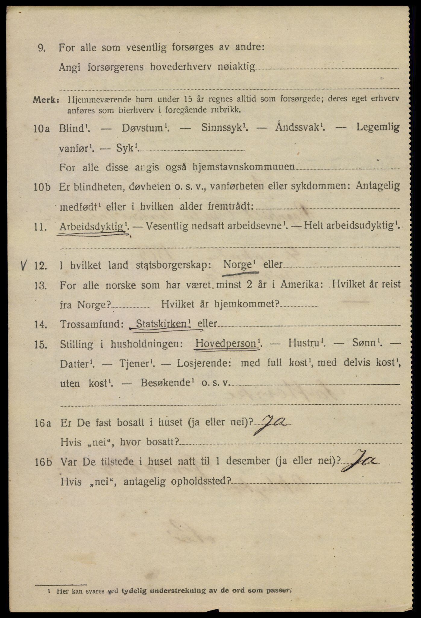 SAO, 1920 census for Kristiania, 1920, p. 230026