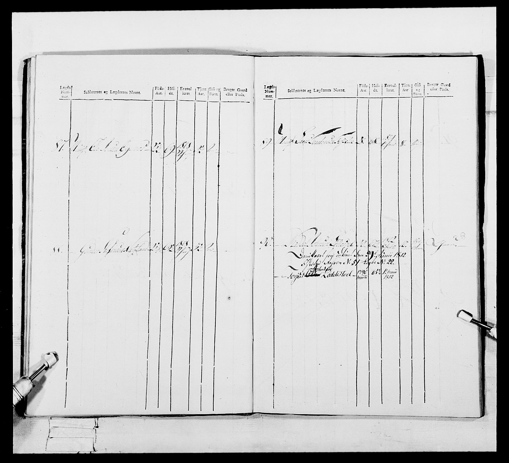 Generalitets- og kommissariatskollegiet, Det kongelige norske kommissariatskollegium, AV/RA-EA-5420/E/Eh/L0112: Vesterlenske nasjonale infanteriregiment, 1812, p. 30