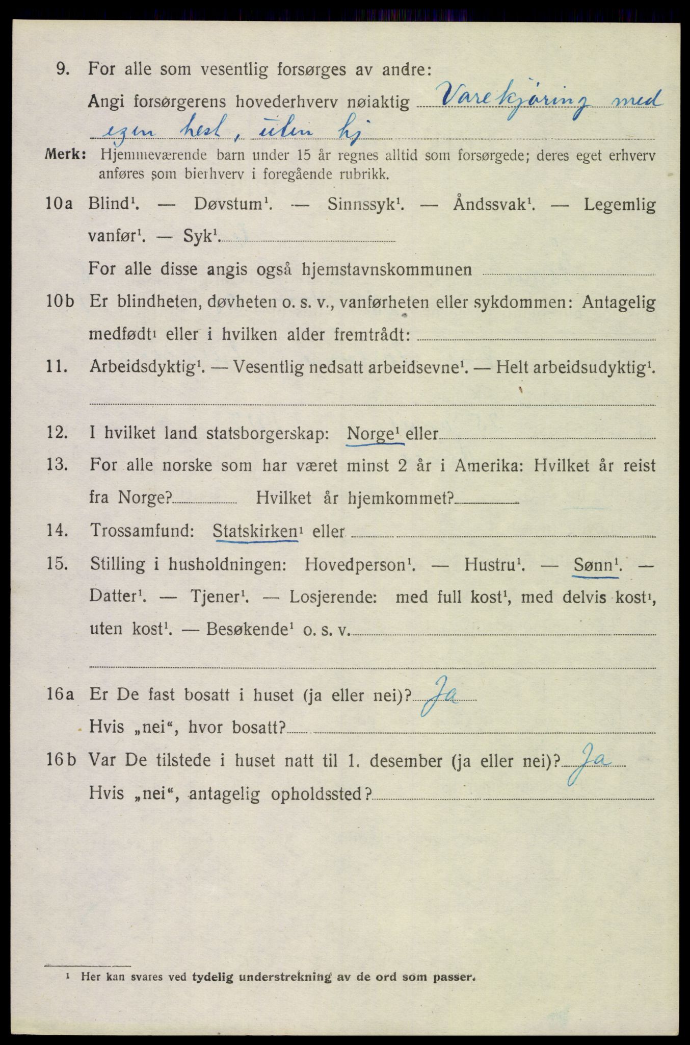 SAH, 1920 census for Åsnes, 1920, p. 6925