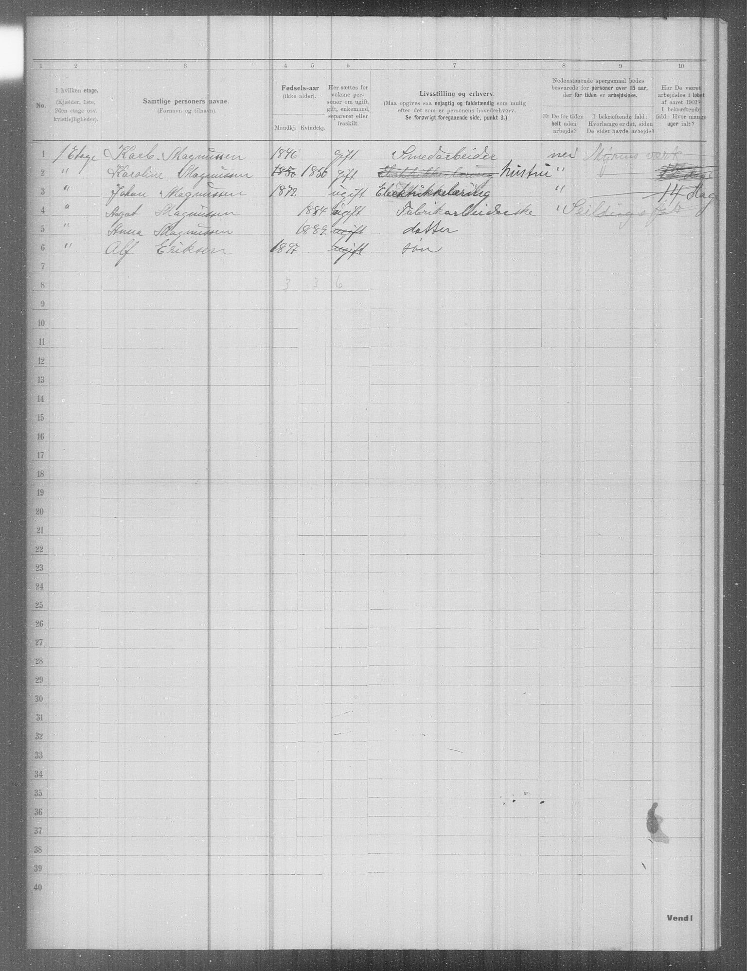 OBA, Municipal Census 1902 for Kristiania, 1902, p. 6569