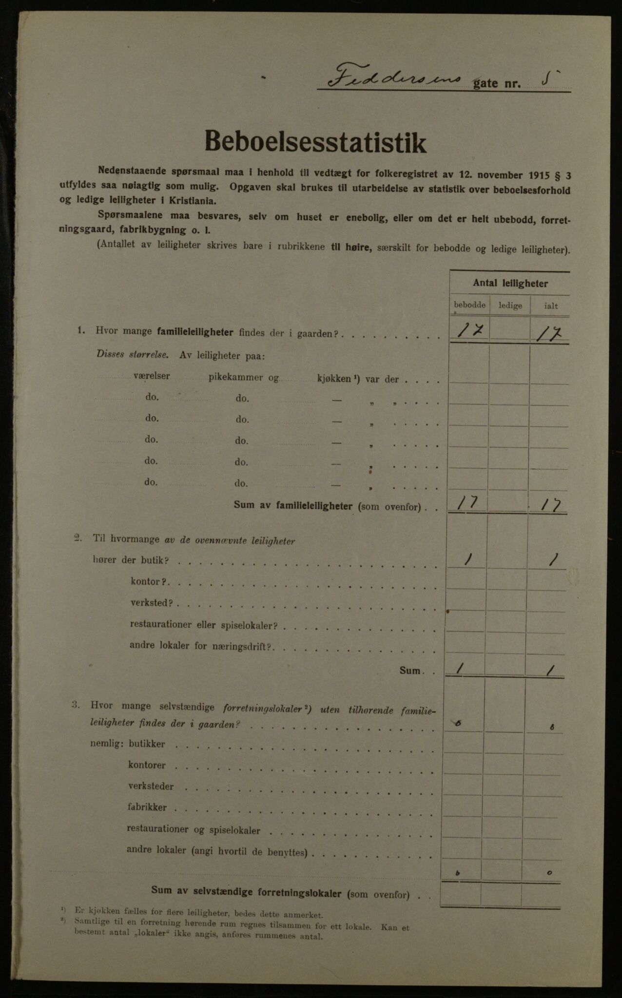 OBA, Municipal Census 1923 for Kristiania, 1923, p. 27055