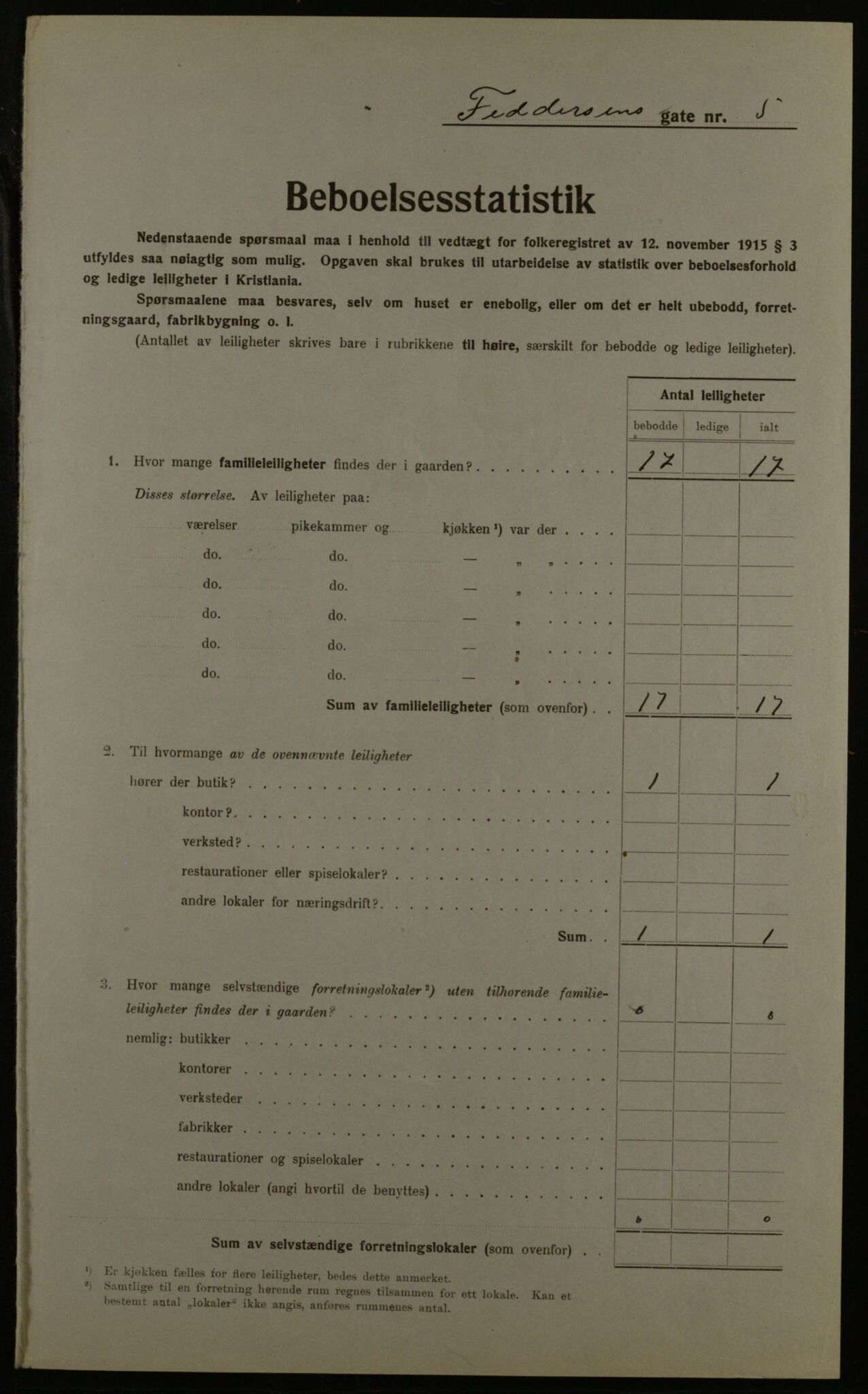 OBA, Municipal Census 1923 for Kristiania, 1923, p. 27055