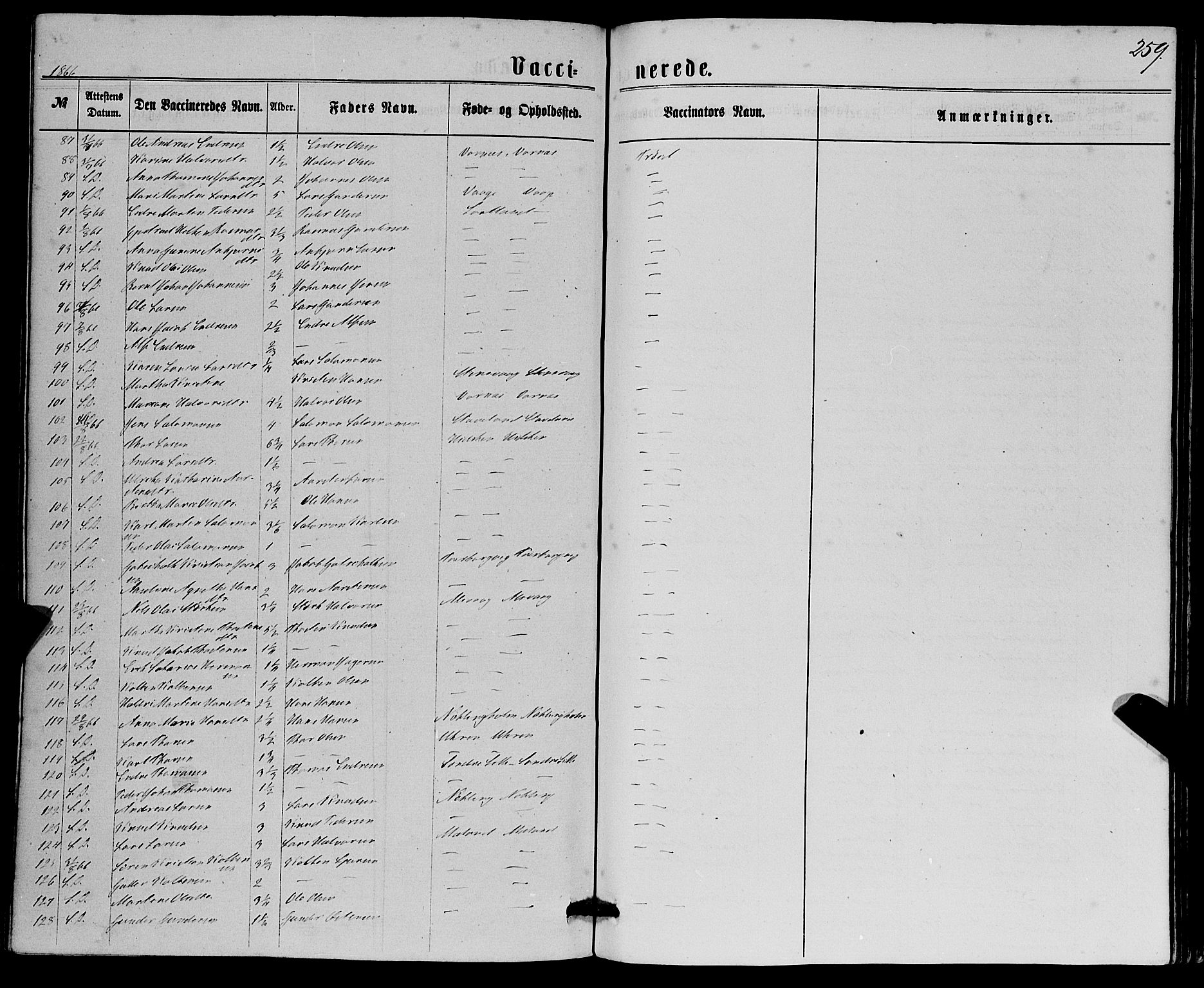 Finnås sokneprestembete, SAB/A-99925/H/Ha/Haa/Haaa/L0008: Parish register (official) no. A 8, 1863-1872, p. 259