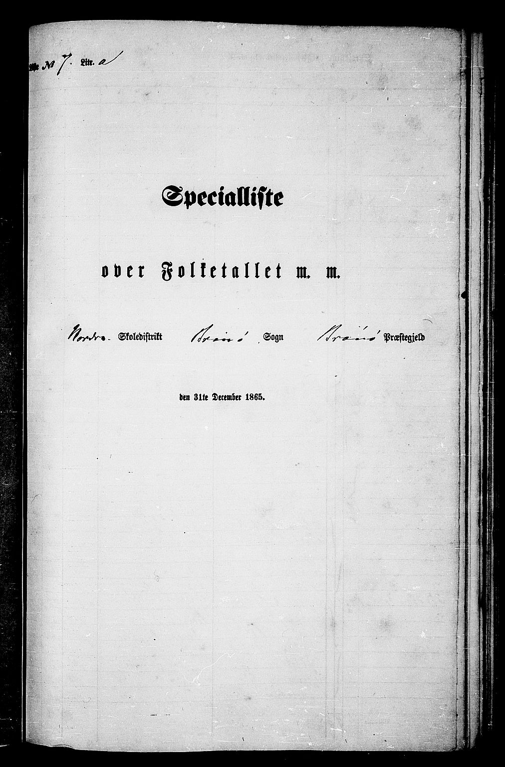 RA, 1865 census for Brønnøy, 1865, p. 147