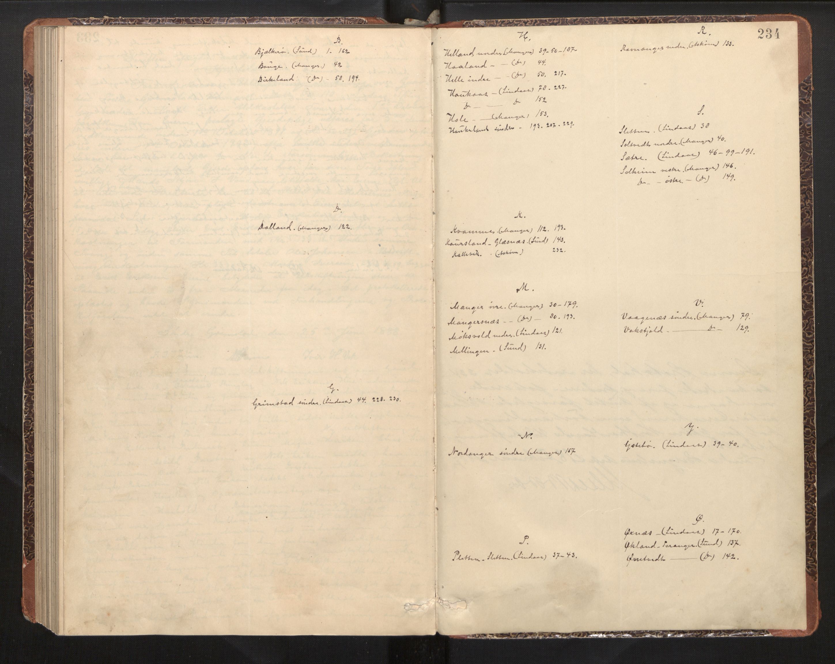 Hordaland jordskiftedøme - II Ytre Nordhordland jordskiftedistrikt, AV/SAB-A-6901/A/Aa/L0005: Forhandlingsprotokoll, 1887-1888, p. 233b-234a