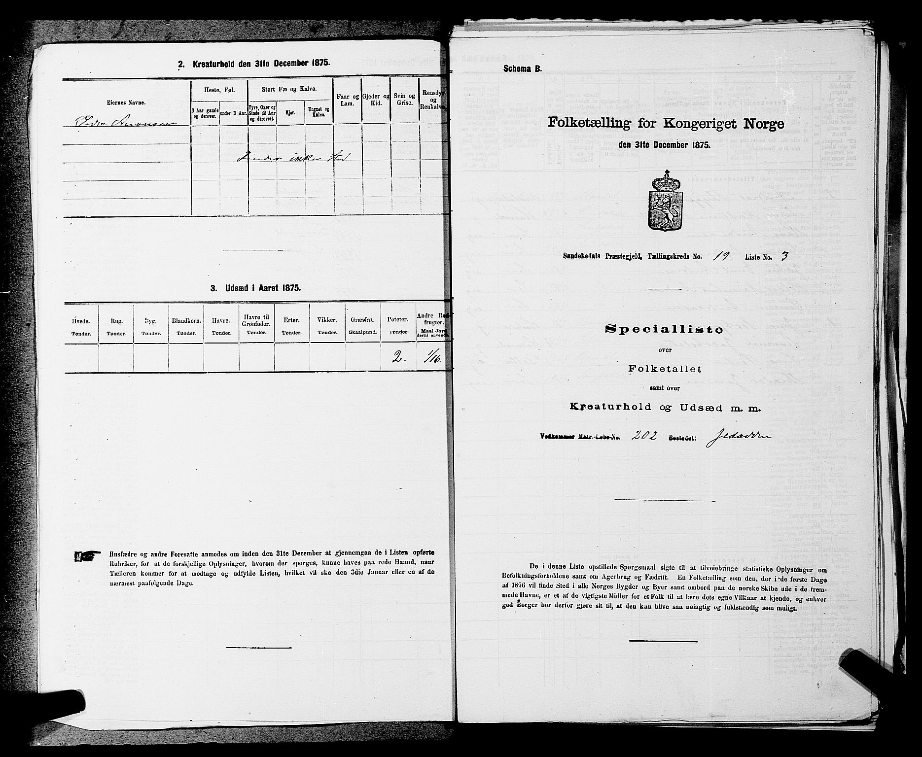 SAKO, 1875 census for 0816P Sannidal, 1875, p. 1559