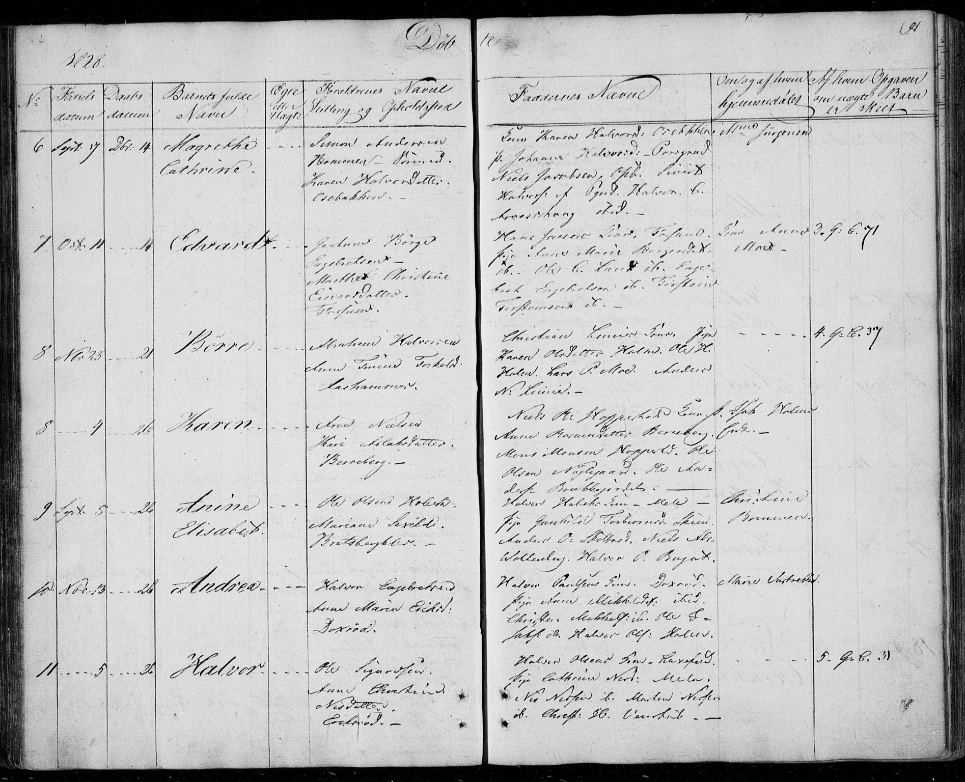 Gjerpen kirkebøker, SAKO/A-265/F/Fa/L0005: Parish register (official) no. I 5, 1823-1829, p. 91