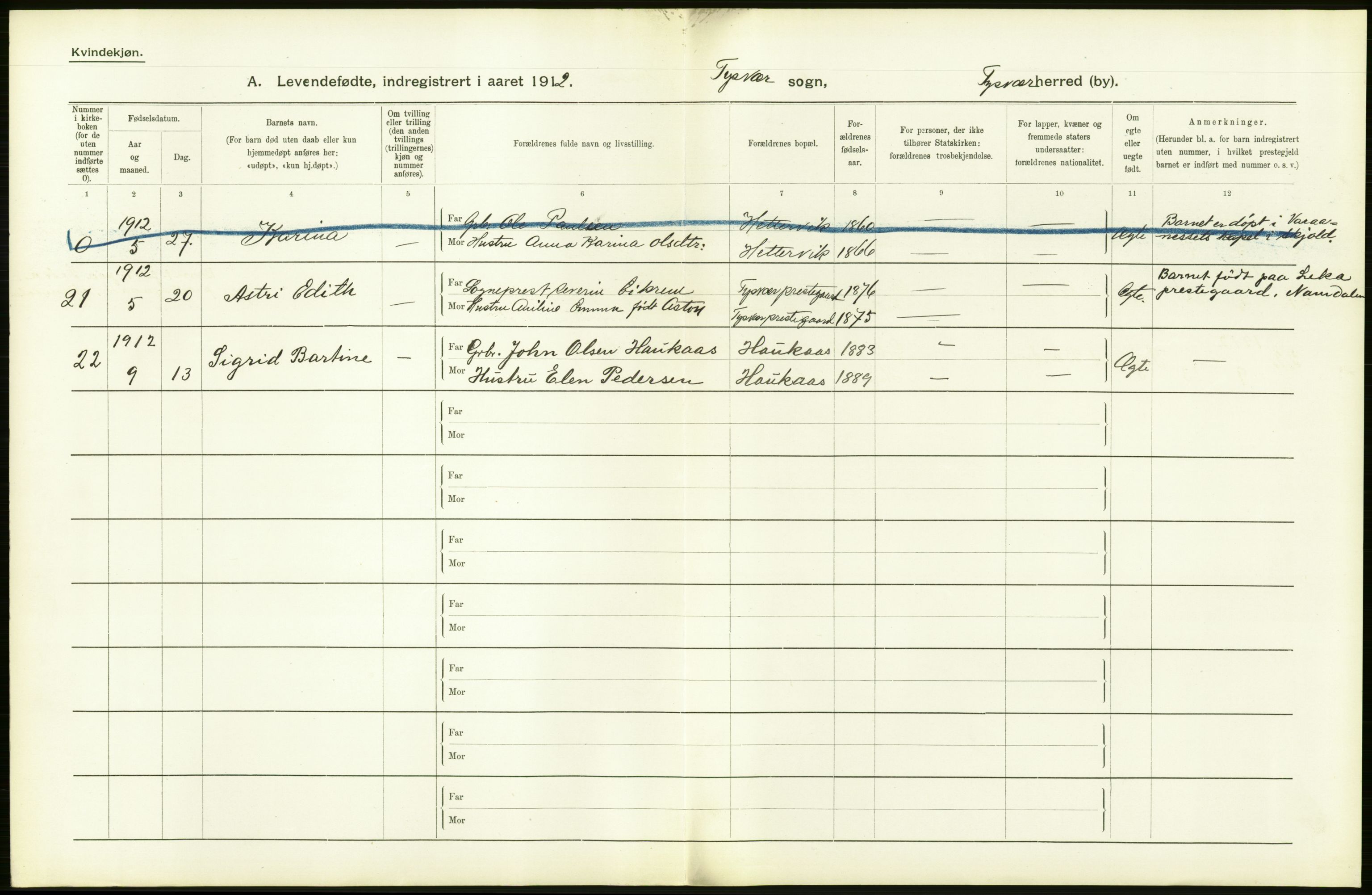 Statistisk sentralbyrå, Sosiodemografiske emner, Befolkning, AV/RA-S-2228/D/Df/Dfb/Dfbb/L0026: Stavanger amt: Levendefødte menn og kvinner. Bygder., 1912, p. 38