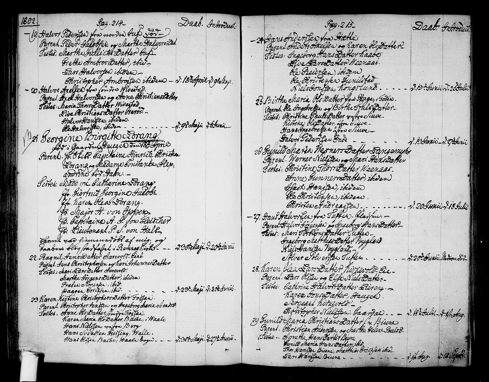 Ramnes kirkebøker, SAKO/A-314/F/Fa/L0003: Parish register (official) no. I 3, 1790-1813, p. 214-215