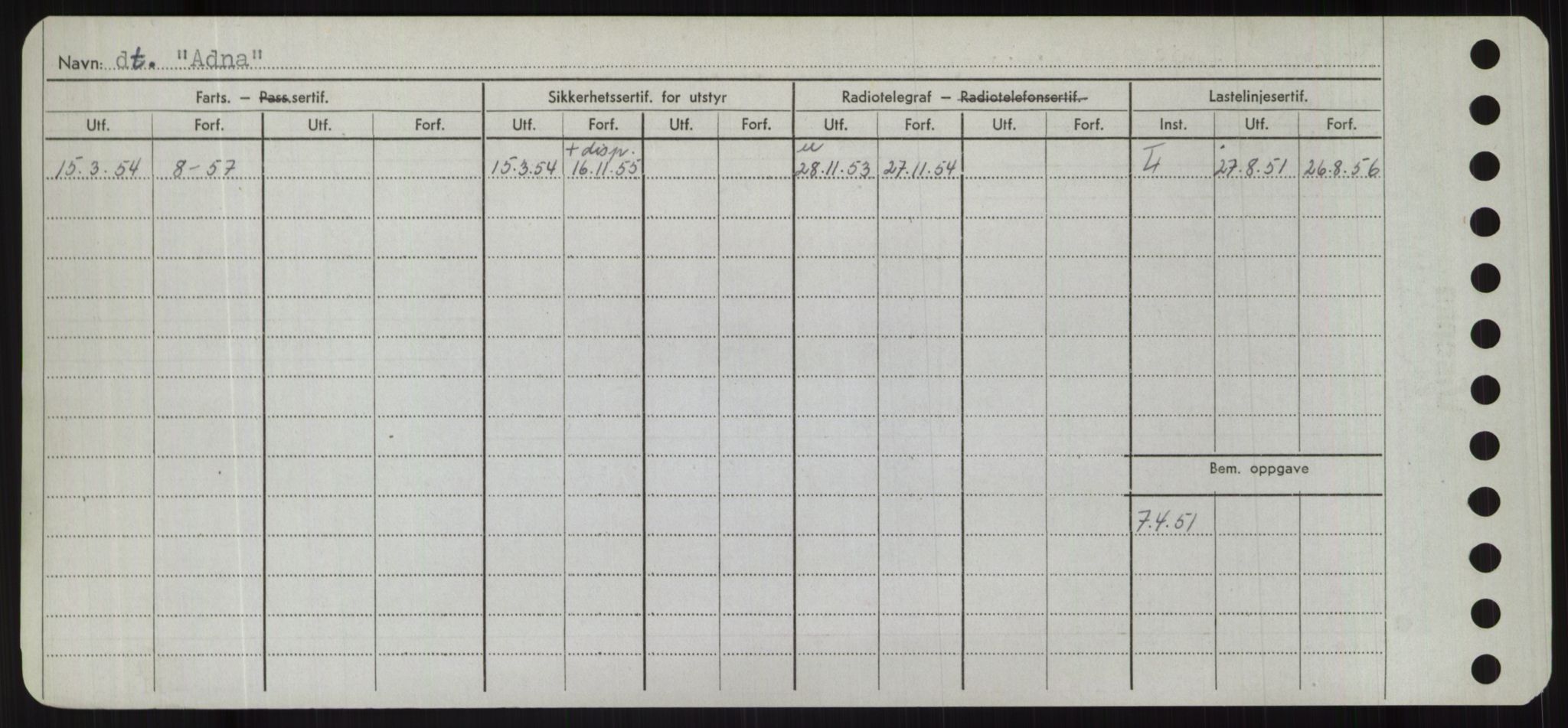 Sjøfartsdirektoratet med forløpere, Skipsmålingen, RA/S-1627/H/Hd/L0001: Fartøy, A-Anv, p. 92