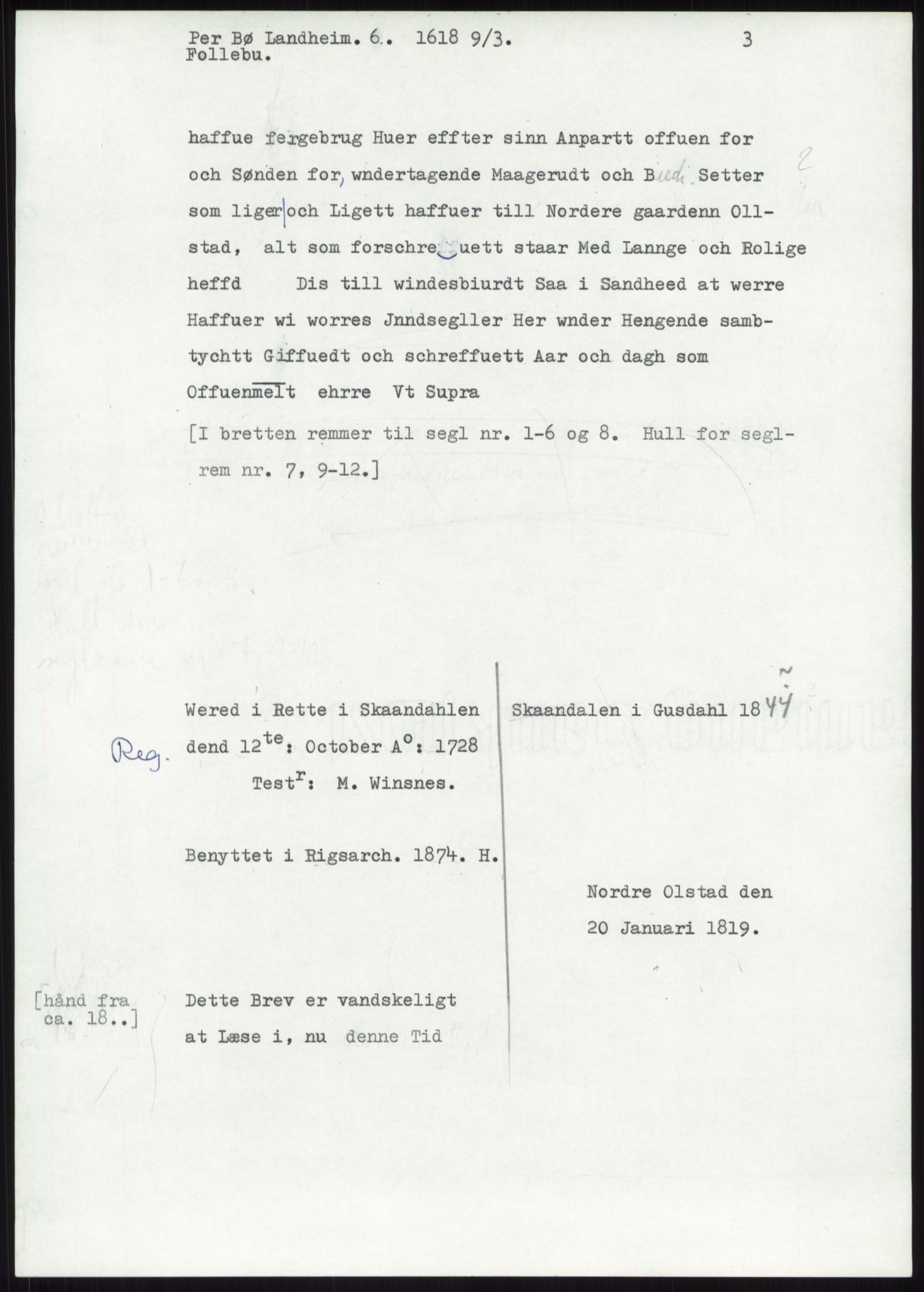 Samlinger til kildeutgivelse, Diplomavskriftsamlingen, AV/RA-EA-4053/H/Ha, p. 3029