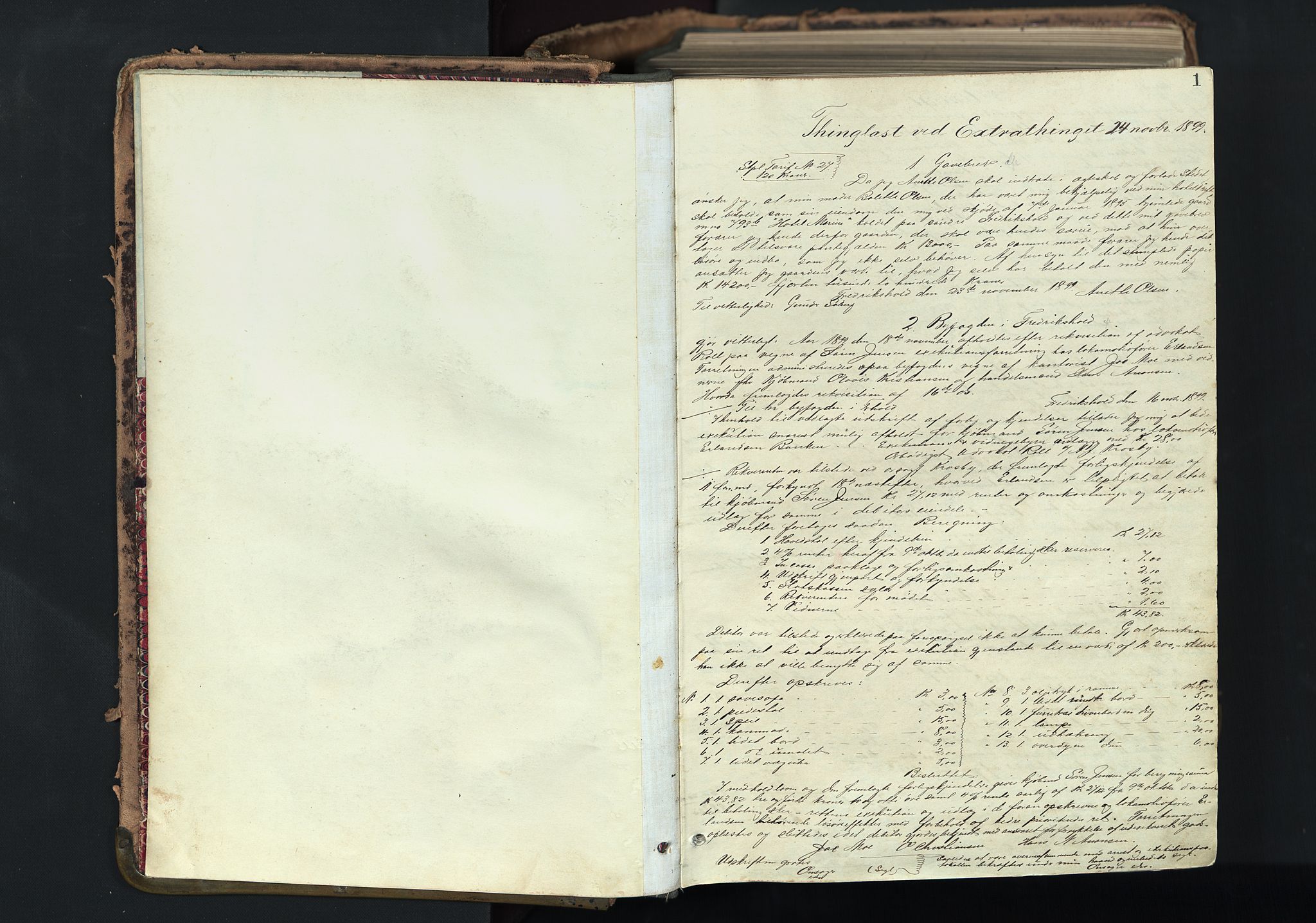Halden byfogd, AV/SAO-A-10865/G/Gb/L0010: Mortgage book no. 10, 1899-1911, p. 1