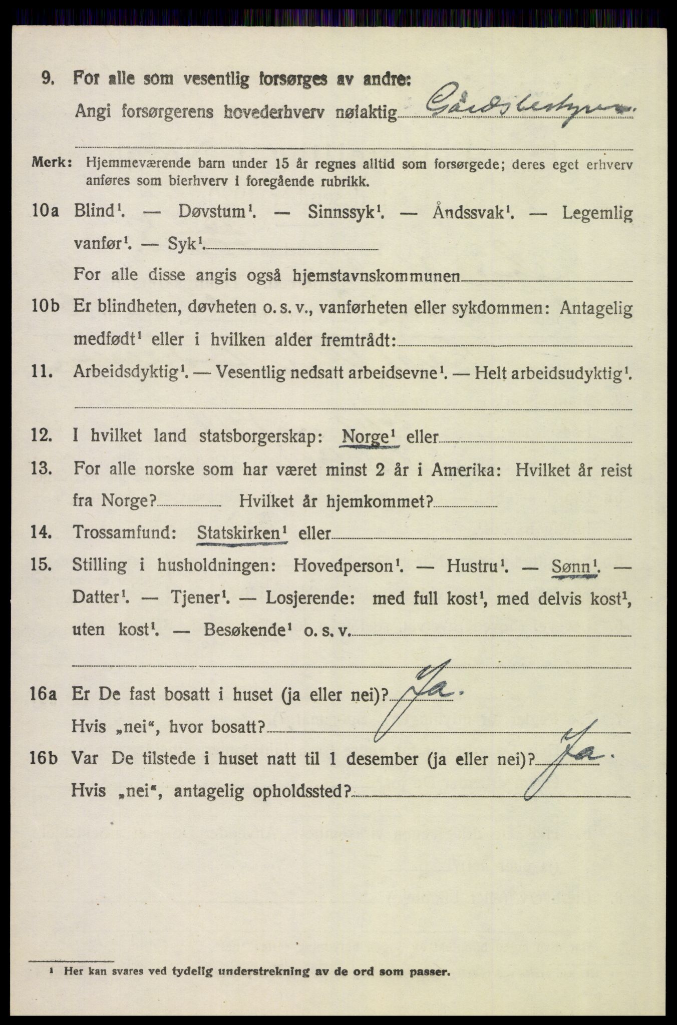 SAH, 1920 census for Øvre Rendal, 1920, p. 4262