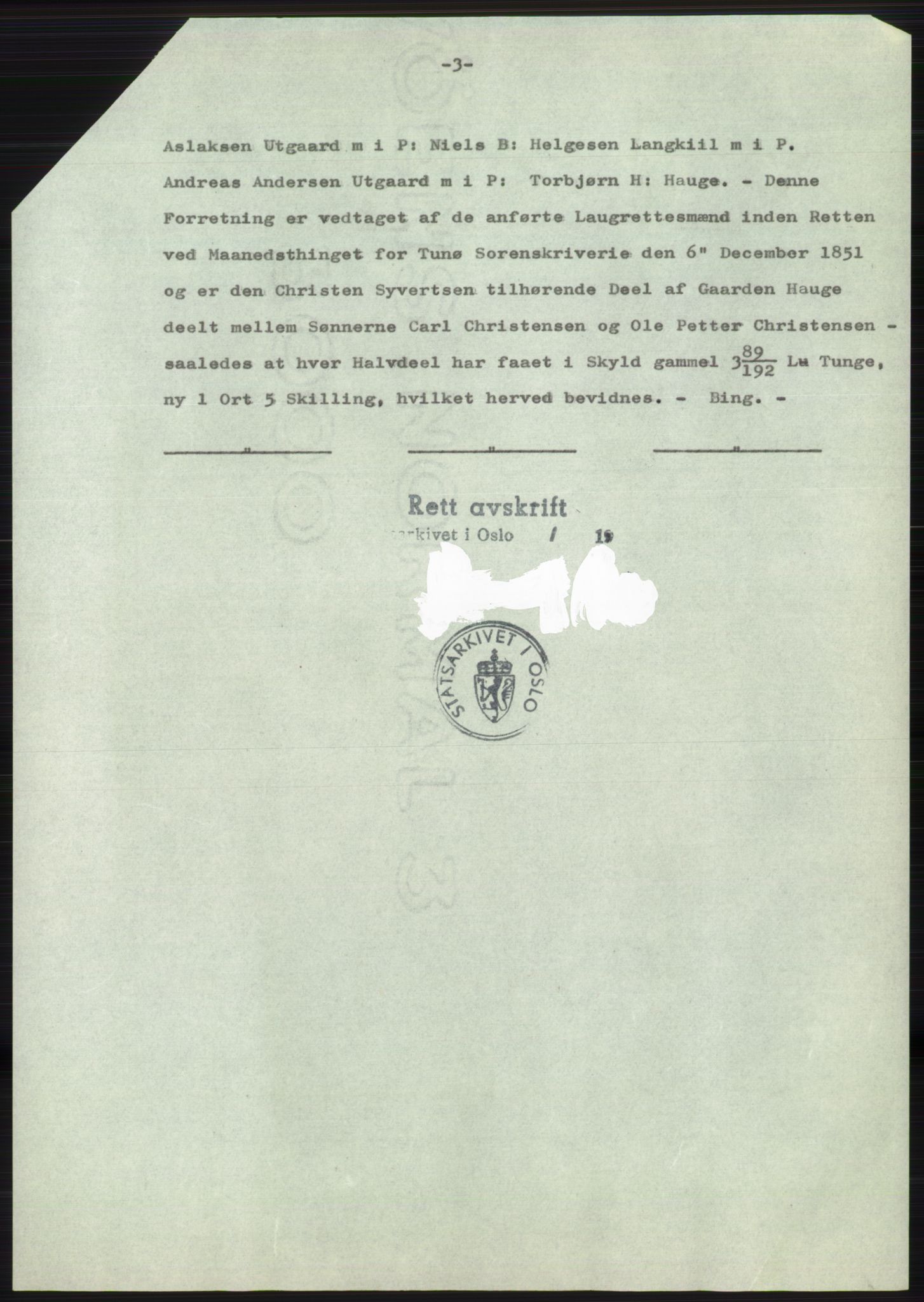 Statsarkivet i Oslo, AV/SAO-A-10621/Z/Zd/L0020: Avskrifter, j.nr 905-1844/1964, 1964, p. 338