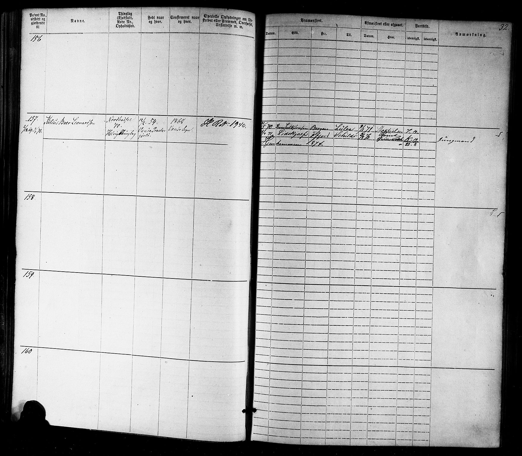 Farsund mønstringskrets, AV/SAK-2031-0017/F/Fa/L0005: Annotasjonsrulle nr 1-1910 med register, Z-2, 1869-1877, p. 58