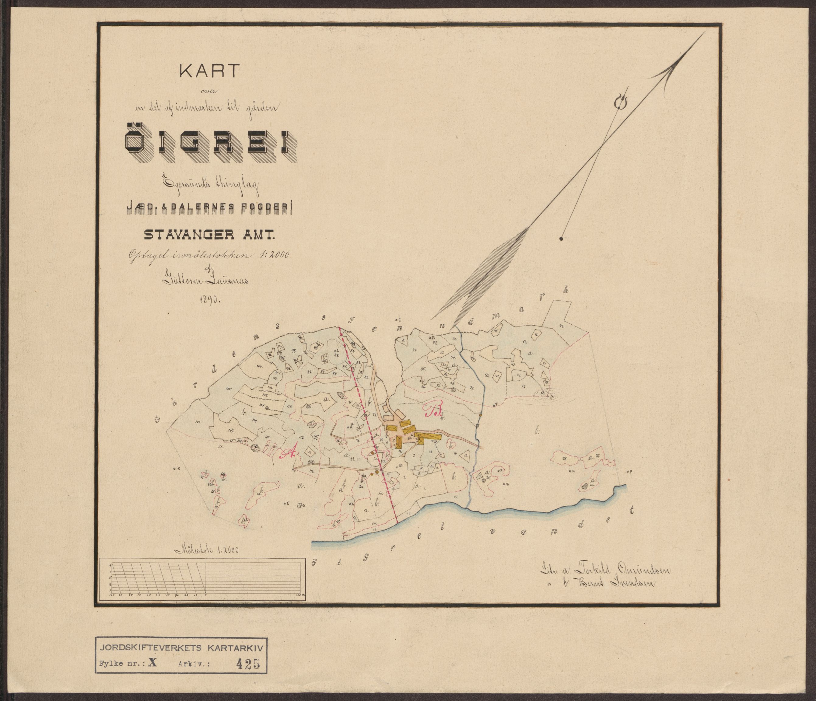Jordskifteverkets kartarkiv, AV/RA-S-3929/T, 1859-1988, p. 495