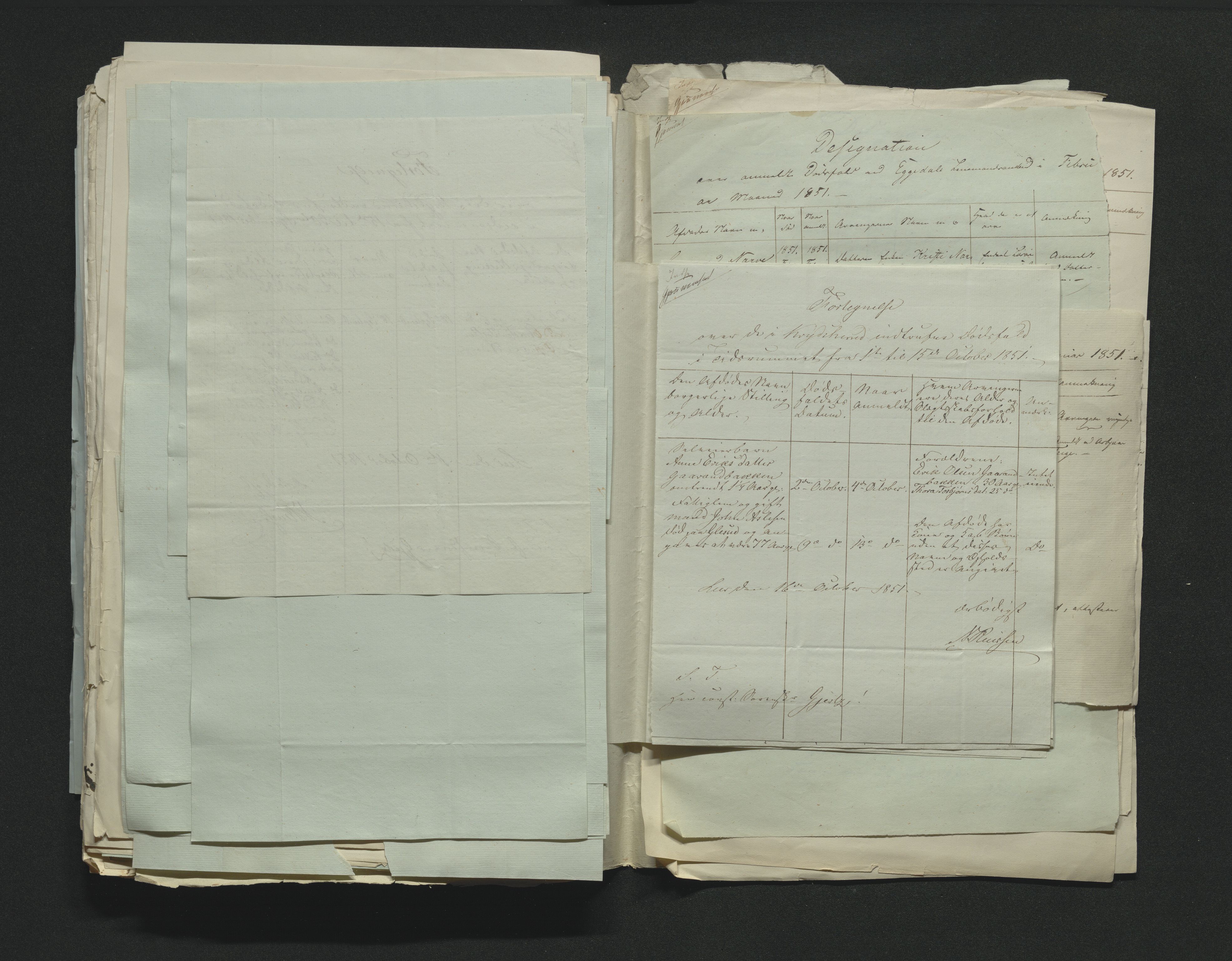 Eiker, Modum og Sigdal sorenskriveri, AV/SAKO-A-123/H/Ha/Hab/L0008: Dødsfallsmeldinger, 1850-1853