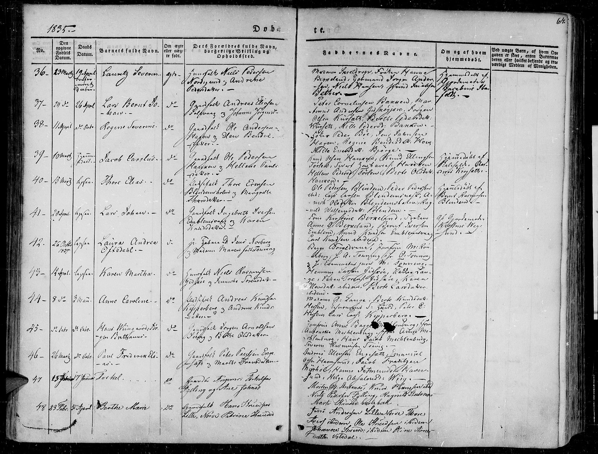 Ministerialprotokoller, klokkerbøker og fødselsregistre - Møre og Romsdal, AV/SAT-A-1454/528/L0395: Parish register (official) no. 528A06, 1828-1839, p. 65