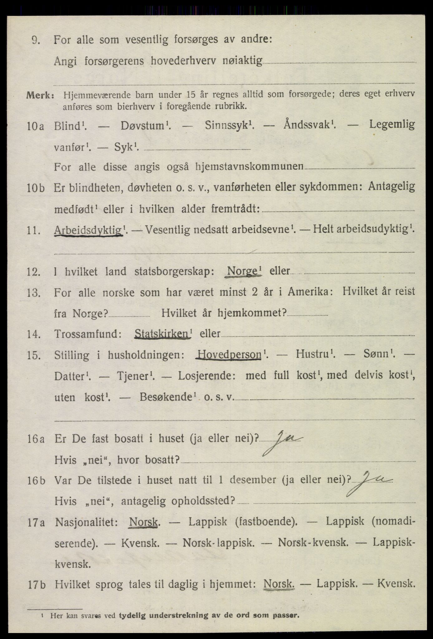 SAT, 1920 census for Otterøy, 1920, p. 616