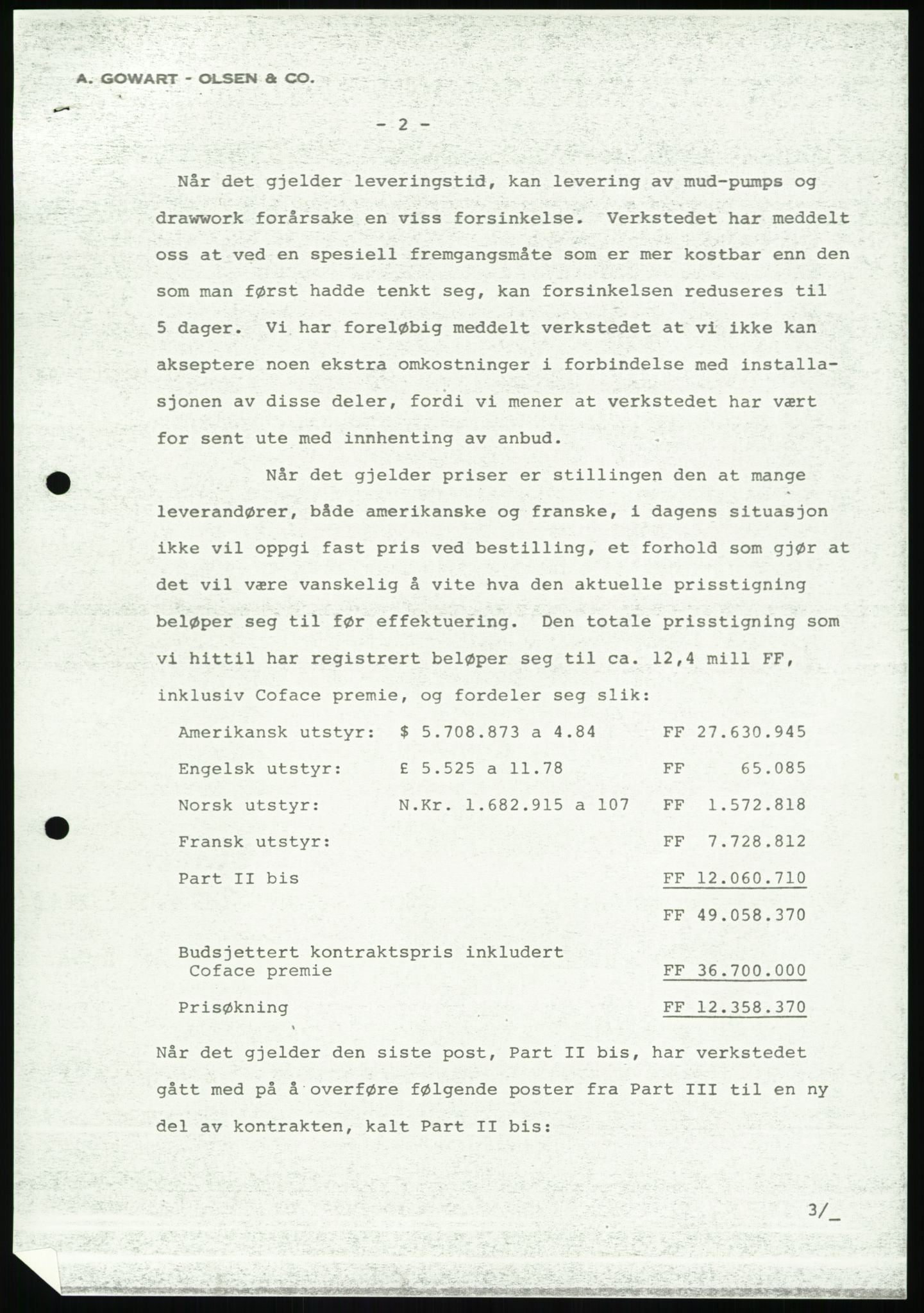 Pa 1503 - Stavanger Drilling AS, SAST/A-101906/A/Ab/Abc/L0006: Styrekorrespondanse Stavanger Drilling II A/S, 1974-1977, p. 122