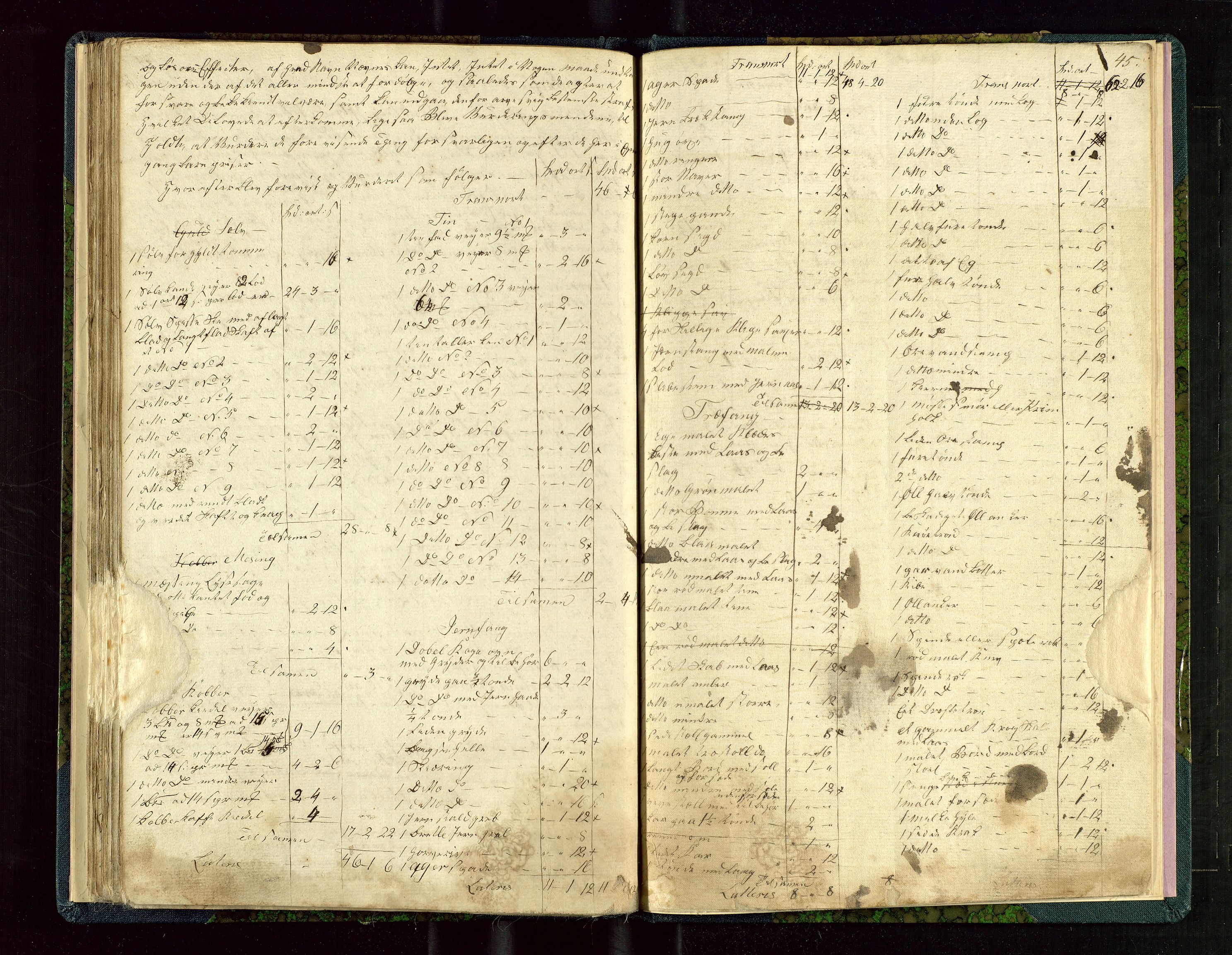Ryfylke tingrett, AV/SAST-A-100055/001/IV/IVE/L0003: Skifteregistreringsprotokoll Årdal, 1846-1853, p. 45
