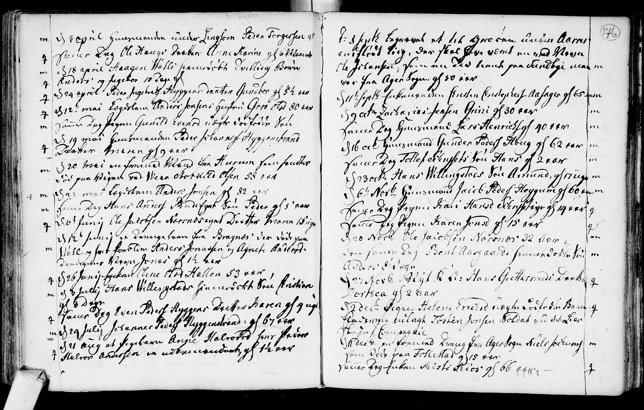 Røyken kirkebøker, SAKO/A-241/F/Fa/L0003: Parish register (official) no. 3, 1782-1813, p. 176