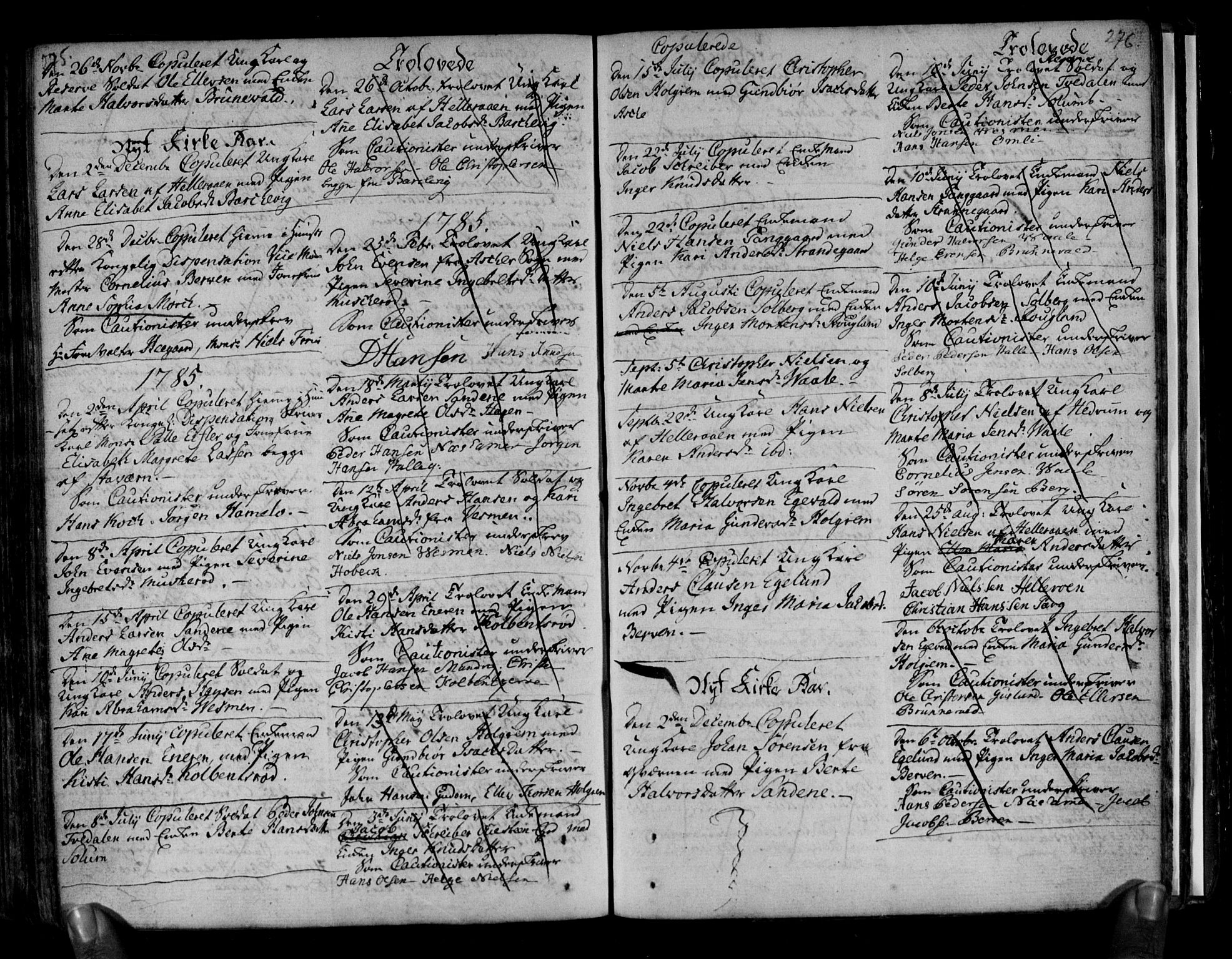 Brunlanes kirkebøker, AV/SAKO-A-342/F/Fa/L0001: Parish register (official) no. I 1, 1766-1801, p. 275-276