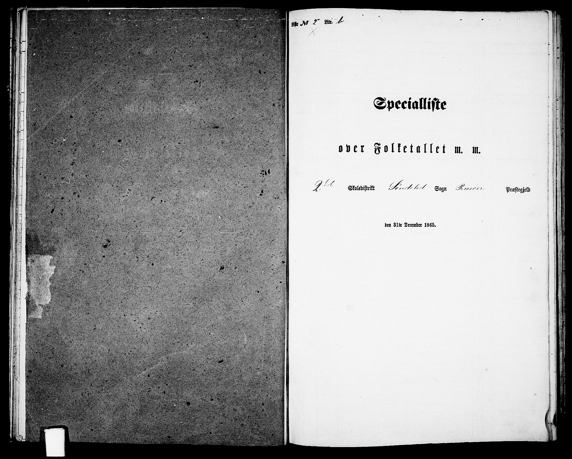 RA, 1865 census for Risør/Søndeled, 1865, p. 41