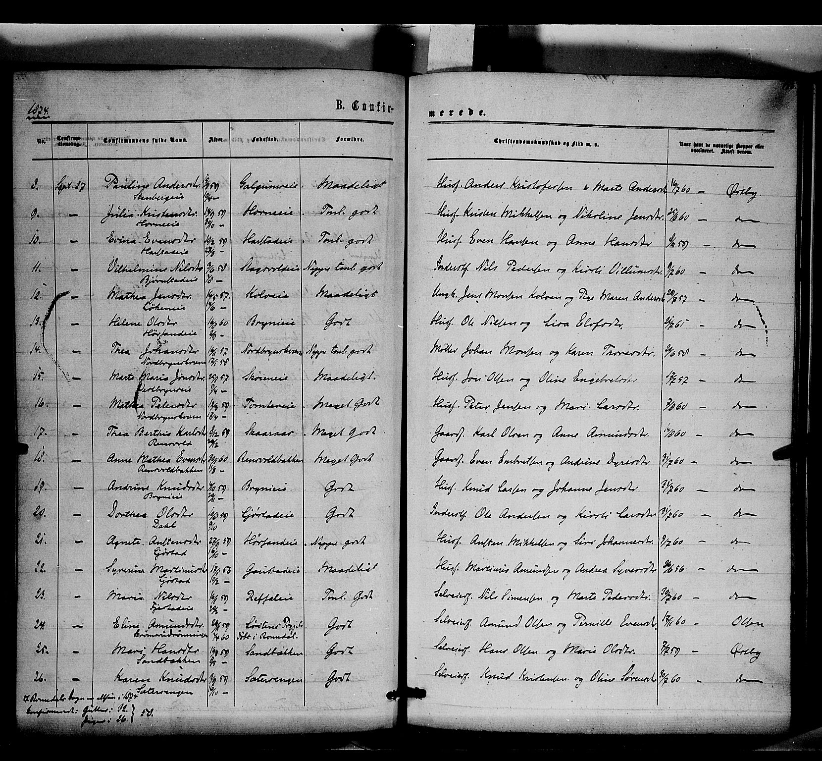 Romedal prestekontor, SAH/PREST-004/K/L0005: Parish register (official) no. 5, 1862-1874, p. 198