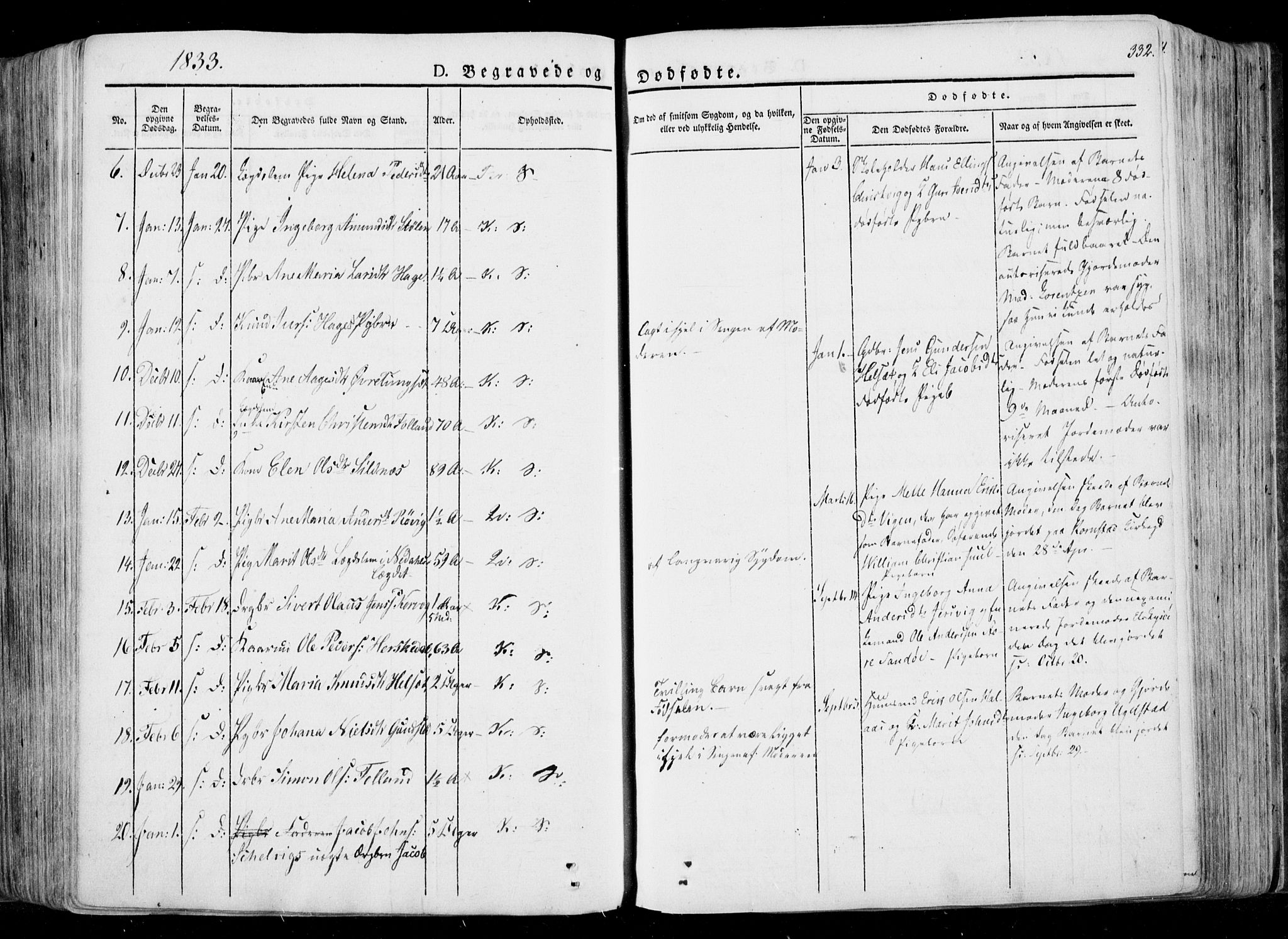 Ministerialprotokoller, klokkerbøker og fødselsregistre - Møre og Romsdal, SAT/A-1454/568/L0803: Parish register (official) no. 568A10, 1830-1853, p. 332