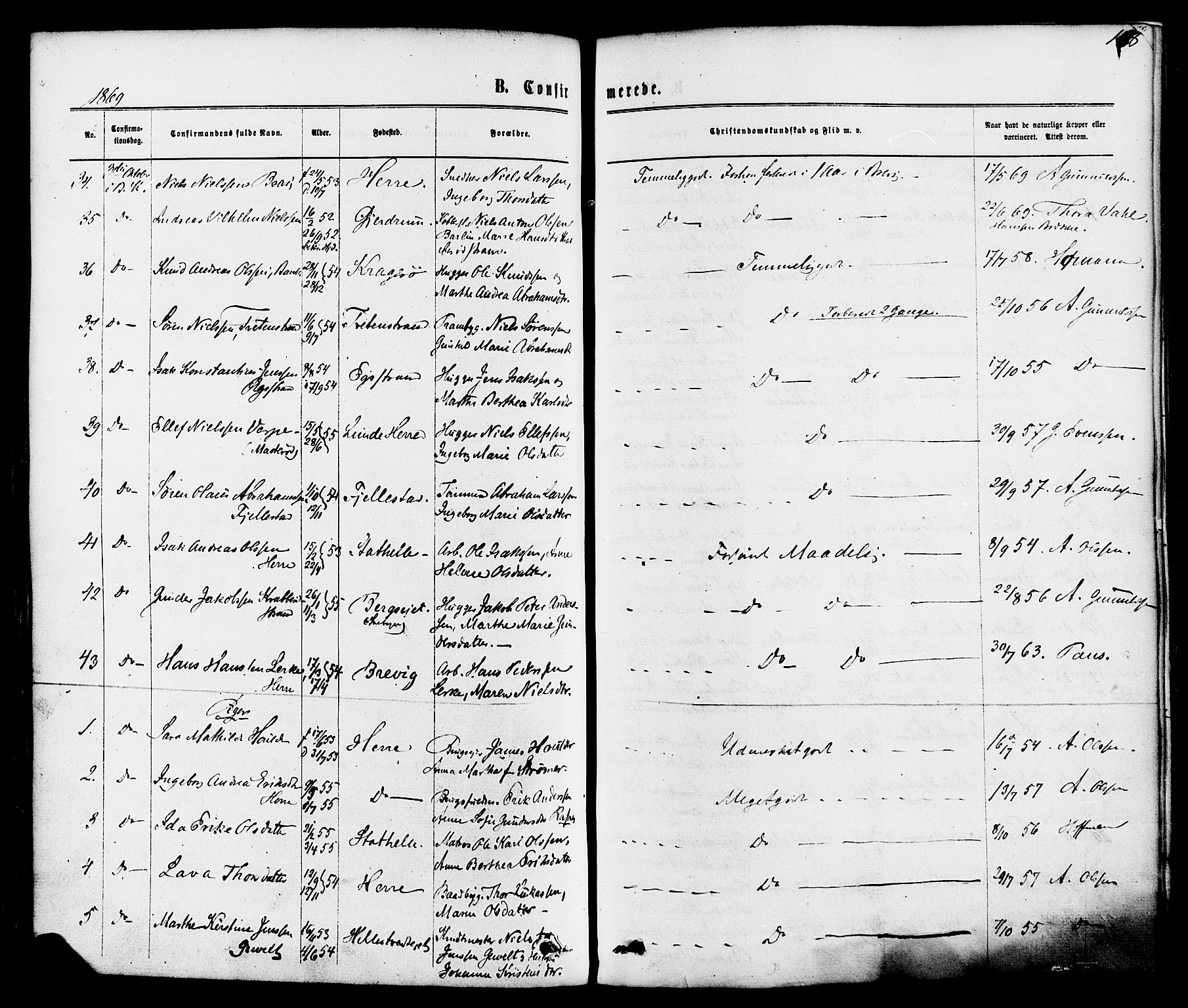 Bamble kirkebøker, AV/SAKO-A-253/F/Fa/L0006: Parish register (official) no. I 6, 1869-1877, p. 158