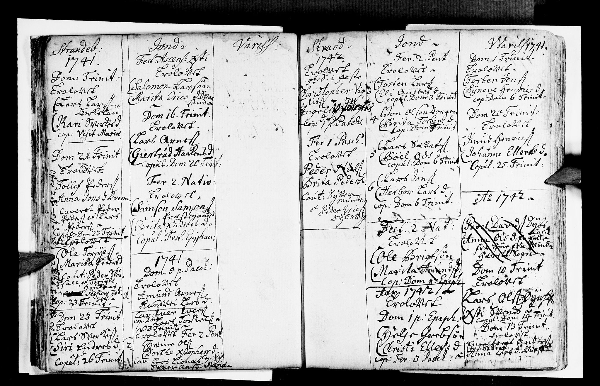 Strandebarm sokneprestembete, SAB/A-78401/H/Haa: Parish register (official) no. A 2 /1, 1727-1750, p. 138