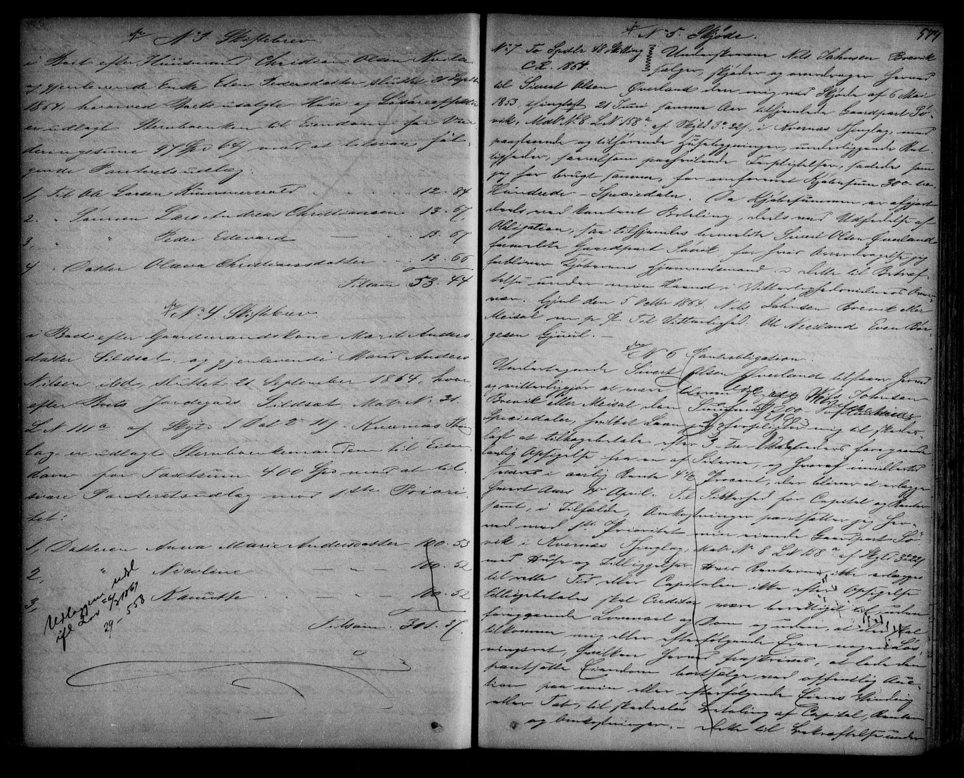 Nordmøre sorenskriveri, SAT/A-4132/1/2/2Ca/L0025: Mortgage book no. 16, 1862-1865, p. 574