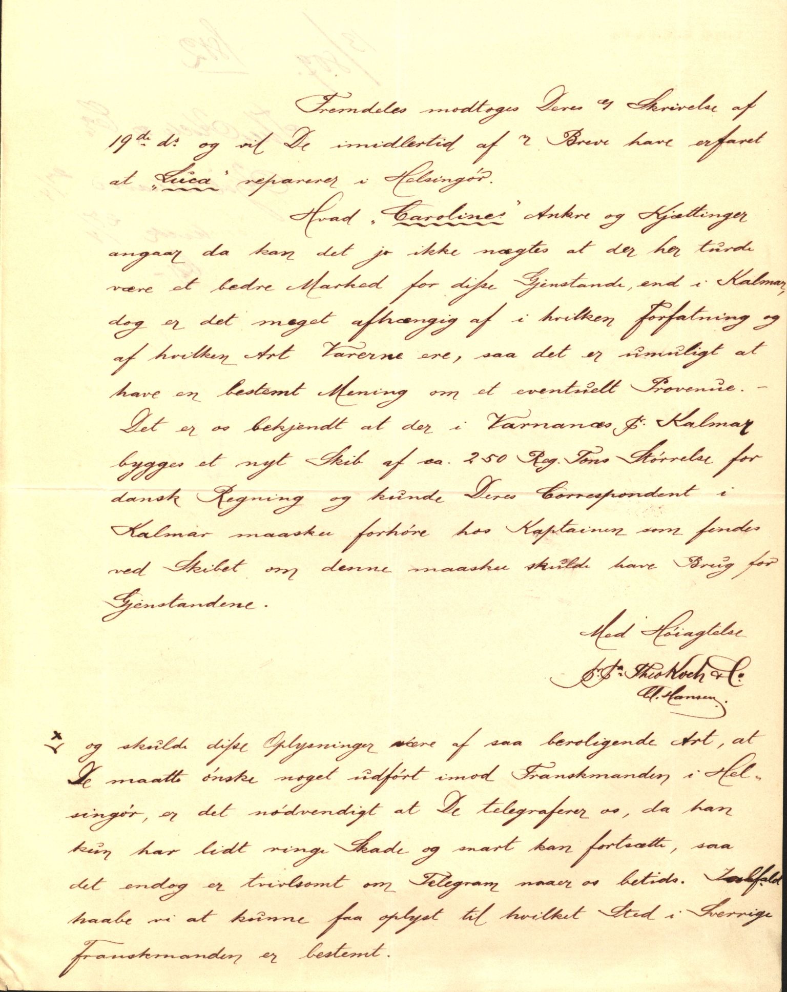 Pa 63 - Østlandske skibsassuranceforening, VEMU/A-1079/G/Ga/L0014/0011: Havaridokumenter / Agra, Anna, Jorsalfarer, Alfen, Uller, Solon, 1882, p. 87