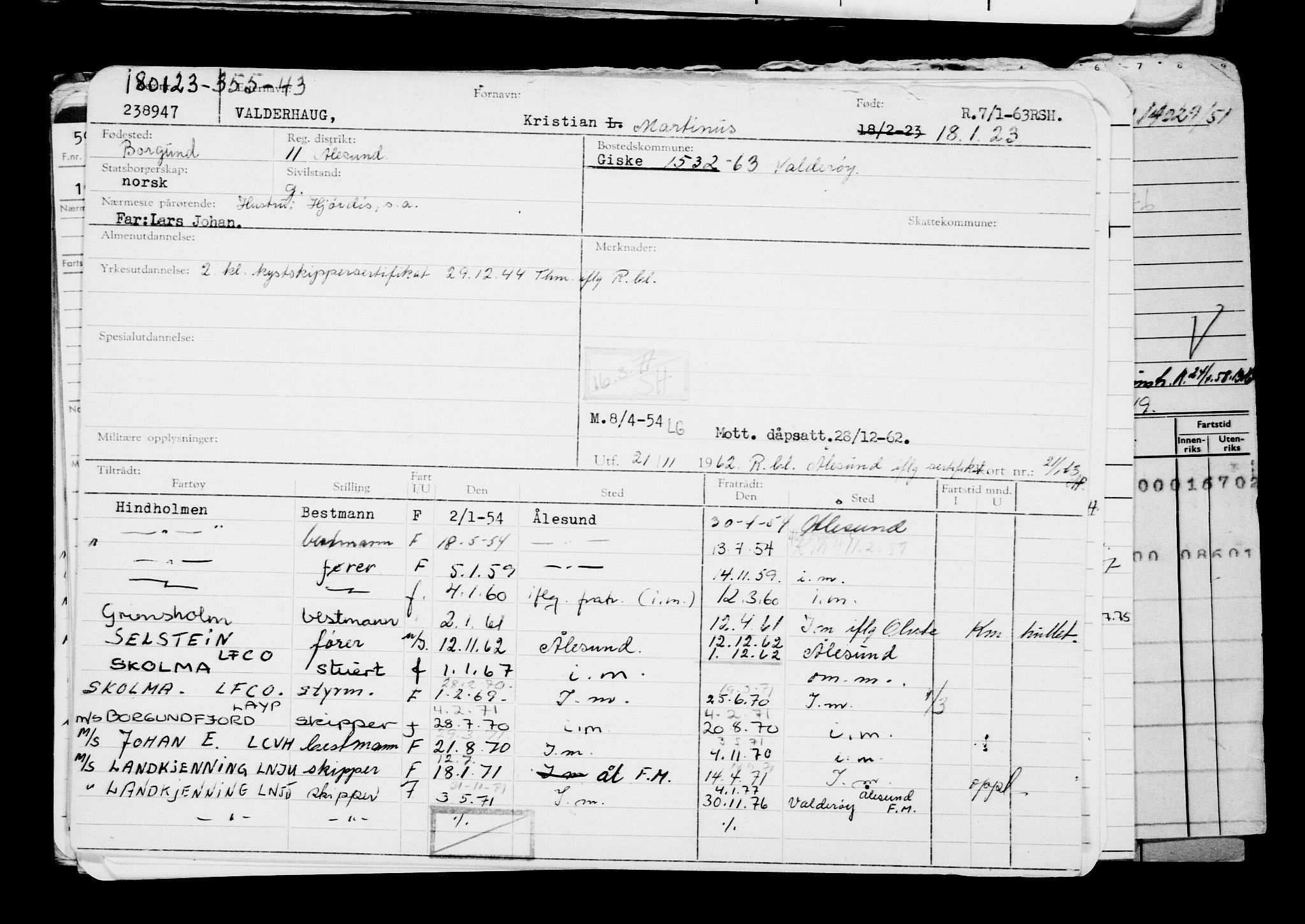 Direktoratet for sjømenn, AV/RA-S-3545/G/Gb/L0214: Hovedkort, 1923, p. 514