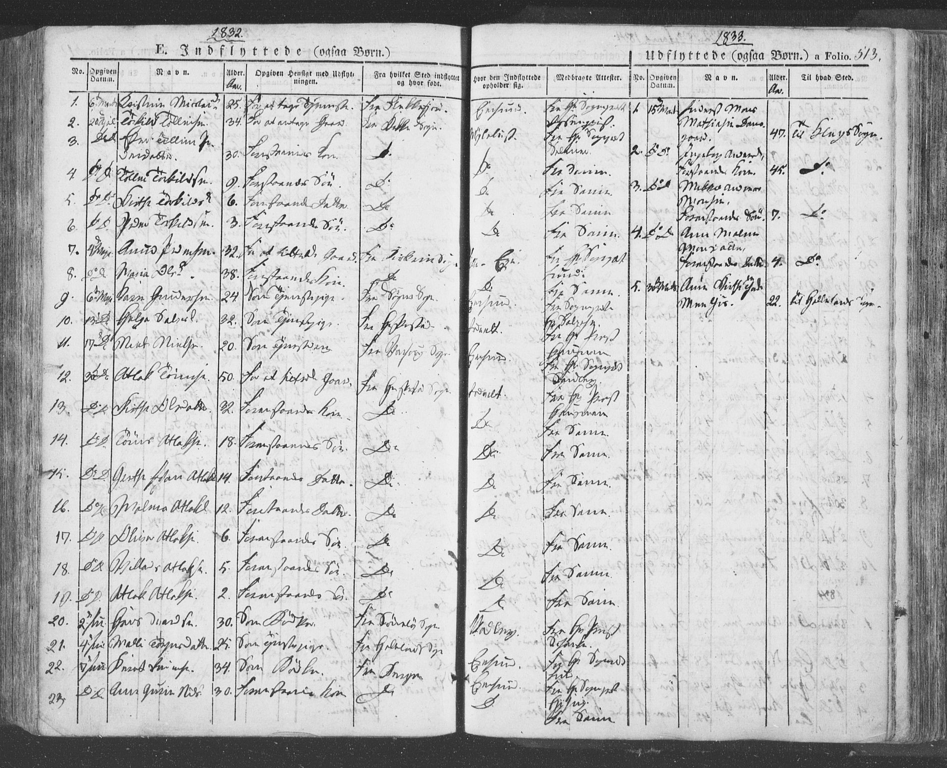 Eigersund sokneprestkontor, SAST/A-101807/S08/L0009: Parish register (official) no. A 9, 1827-1850, p. 513