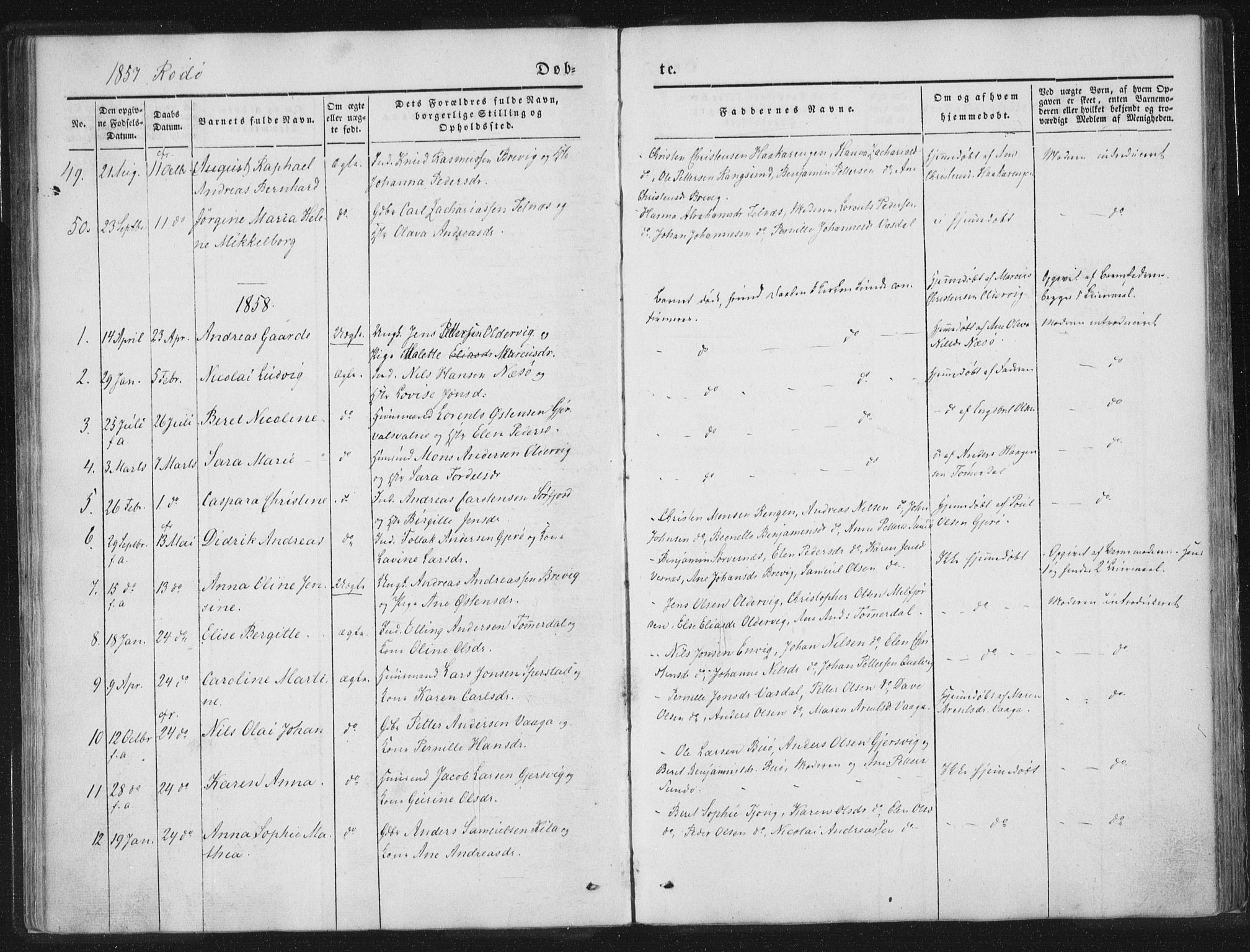 Ministerialprotokoller, klokkerbøker og fødselsregistre - Nordland, SAT/A-1459/841/L0602: Parish register (official) no. 841A08 /1, 1845-1859, p. 45