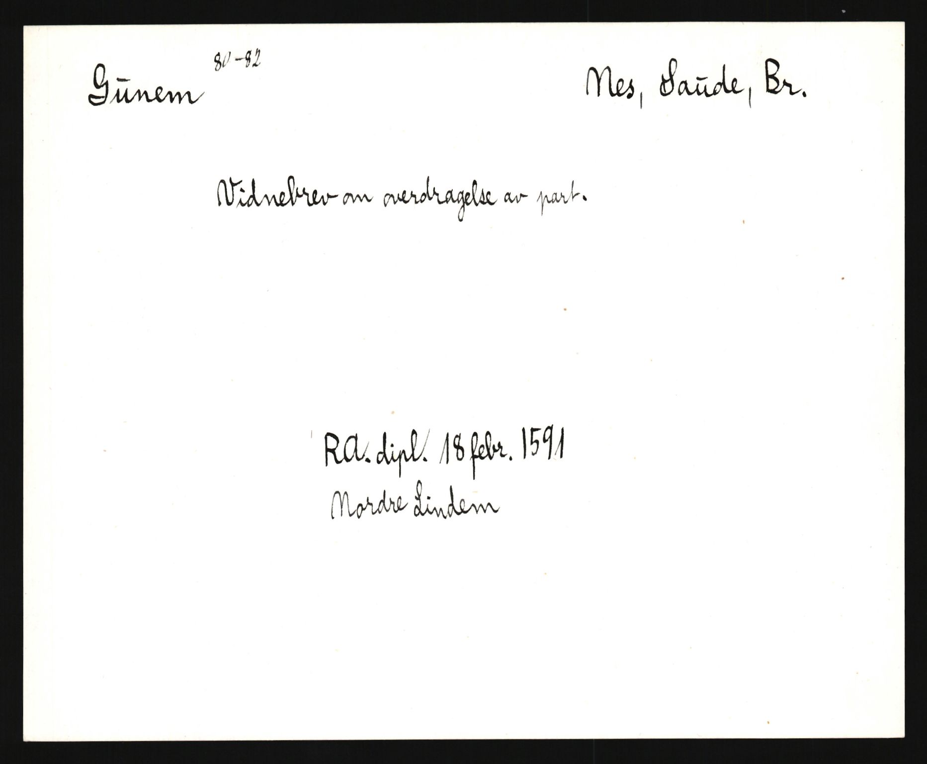 Riksarkivets diplomsamling, AV/RA-EA-5965/F35/F35e/L0020: Registreringssedler Telemark 1, 1400-1700, p. 519